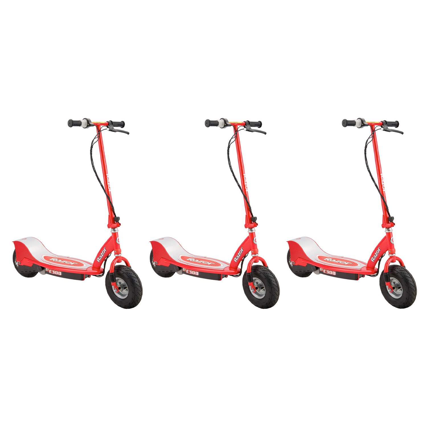 Razor E300 Adult Ride On 24v High Torque Electric Powered Scooter Red