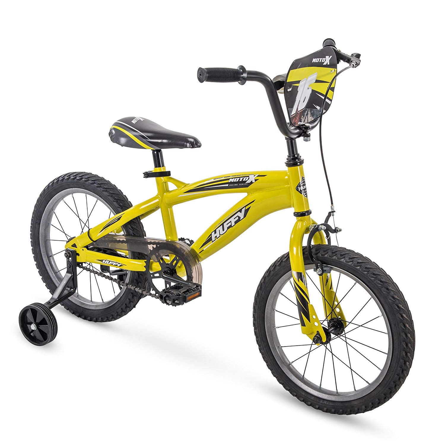 Huffy Moto X 16 Inch Age 4-6 Kids Bike Bicycle with Training Wheels ...