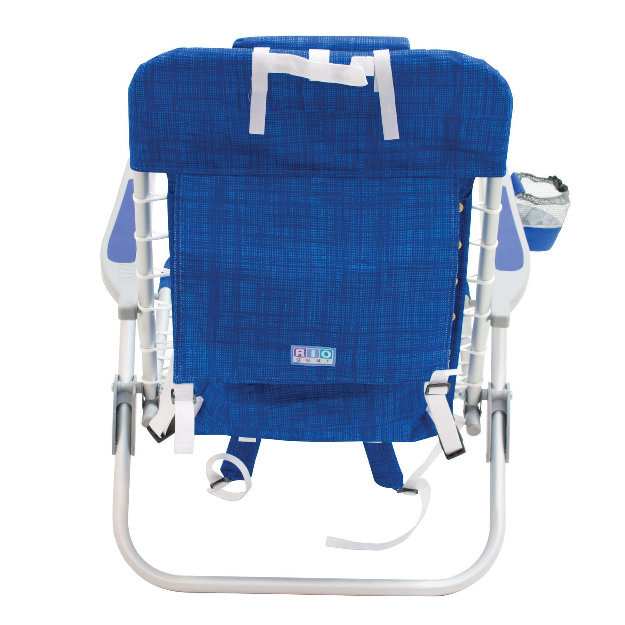 RIO Brands Portable 4 Position Lace Up Folding Backpack Beach Lounge