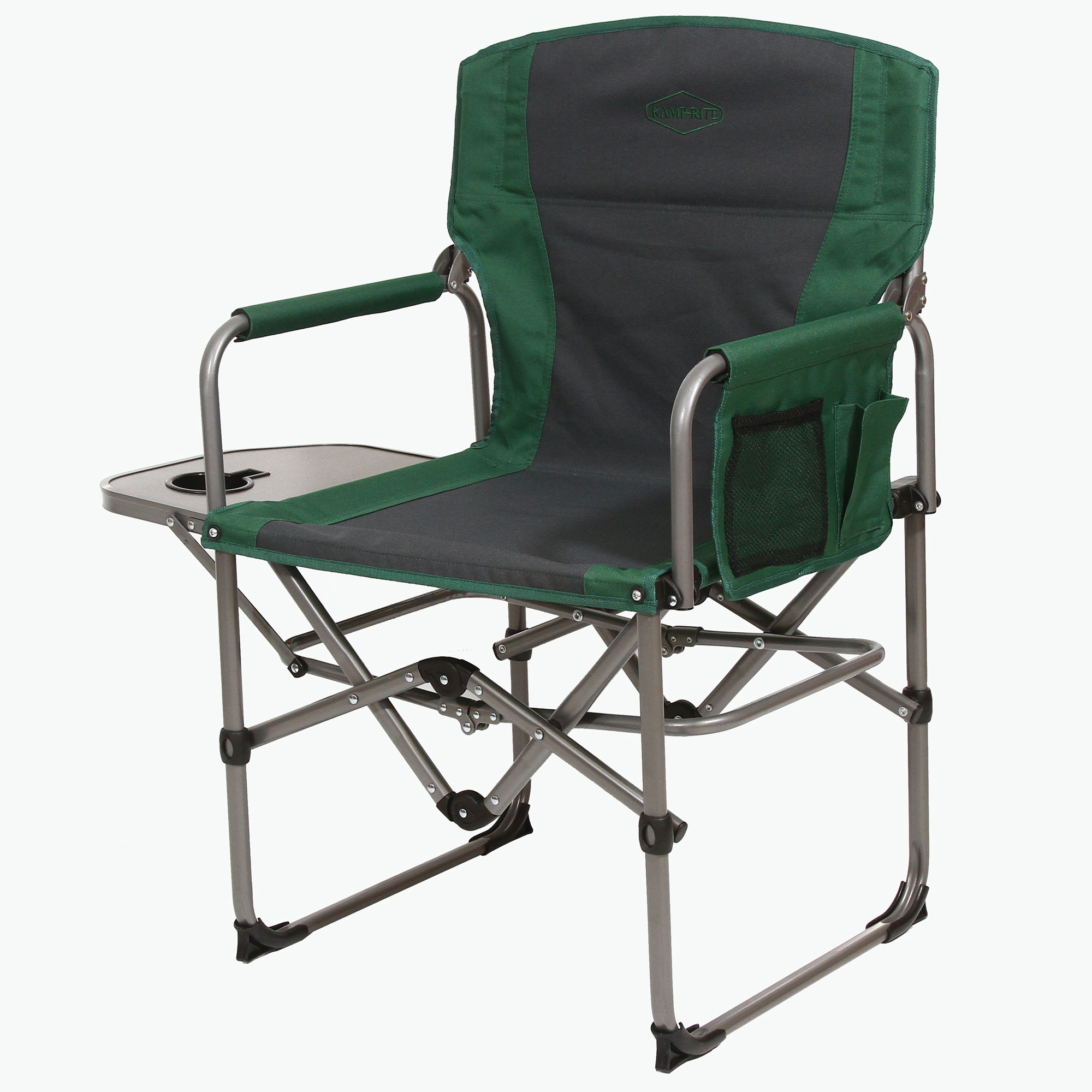 KampRite Outdoor Camping Folding Compact Director's Chair w/ Side