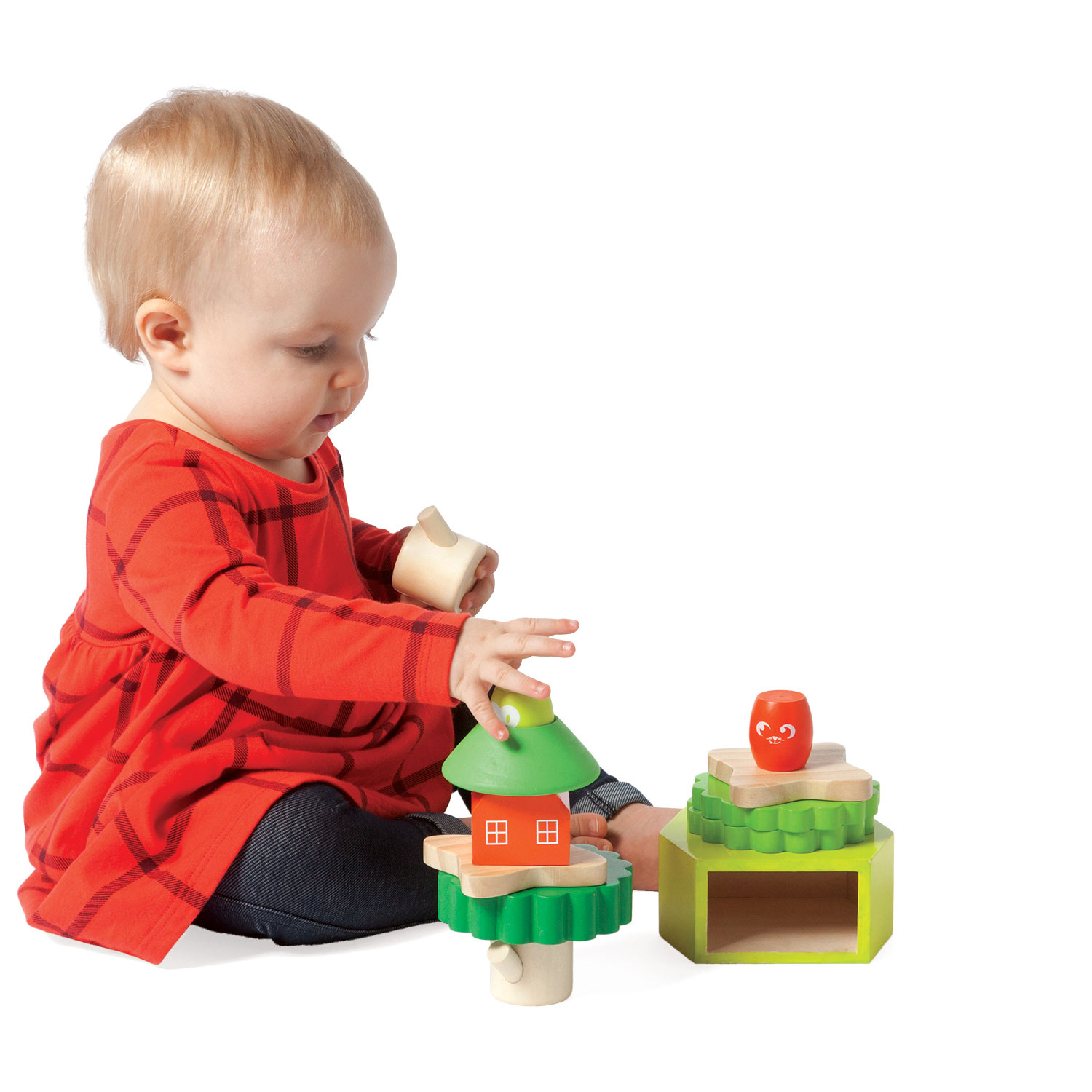wooden house stacker