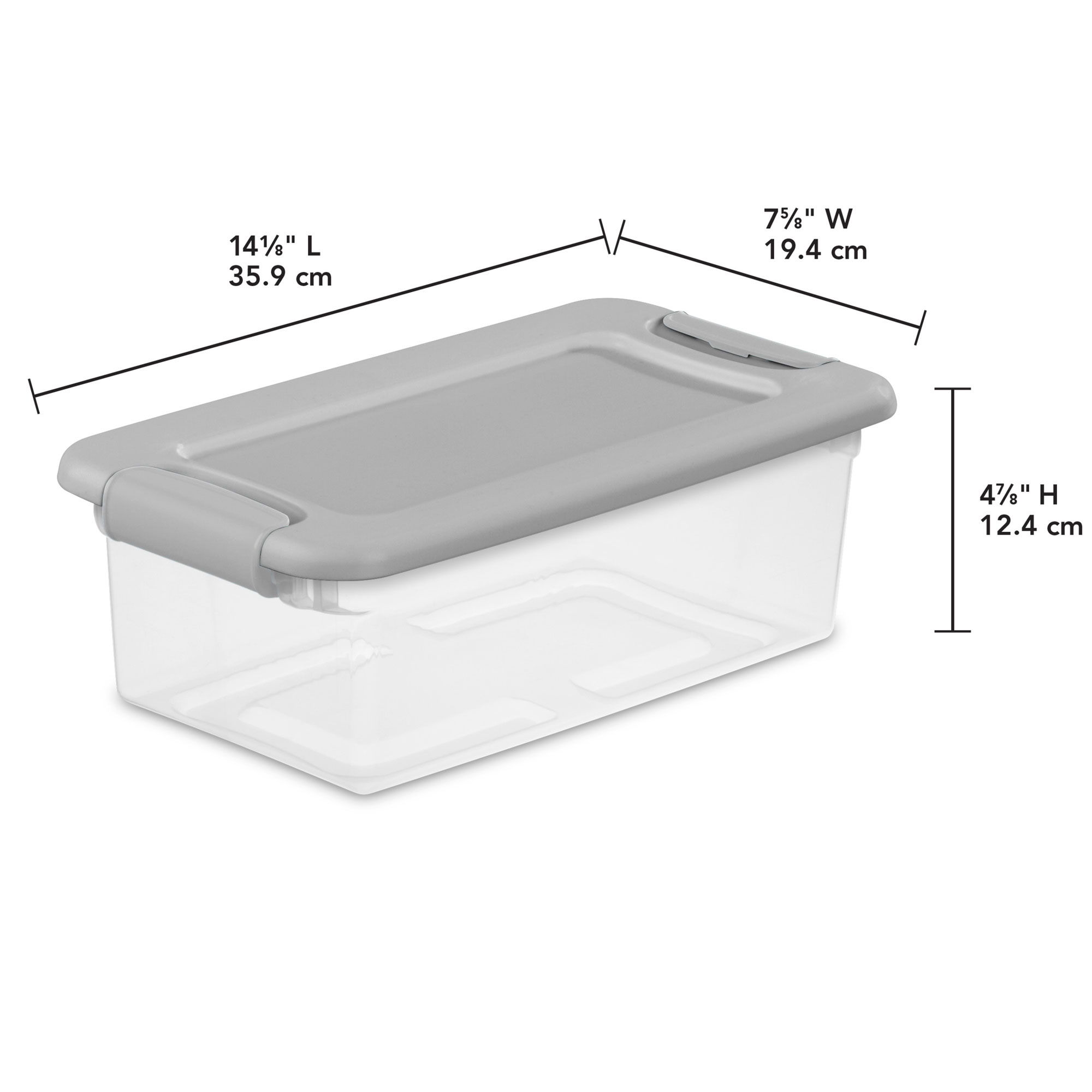 Sterilite Storage Bin Size Chart