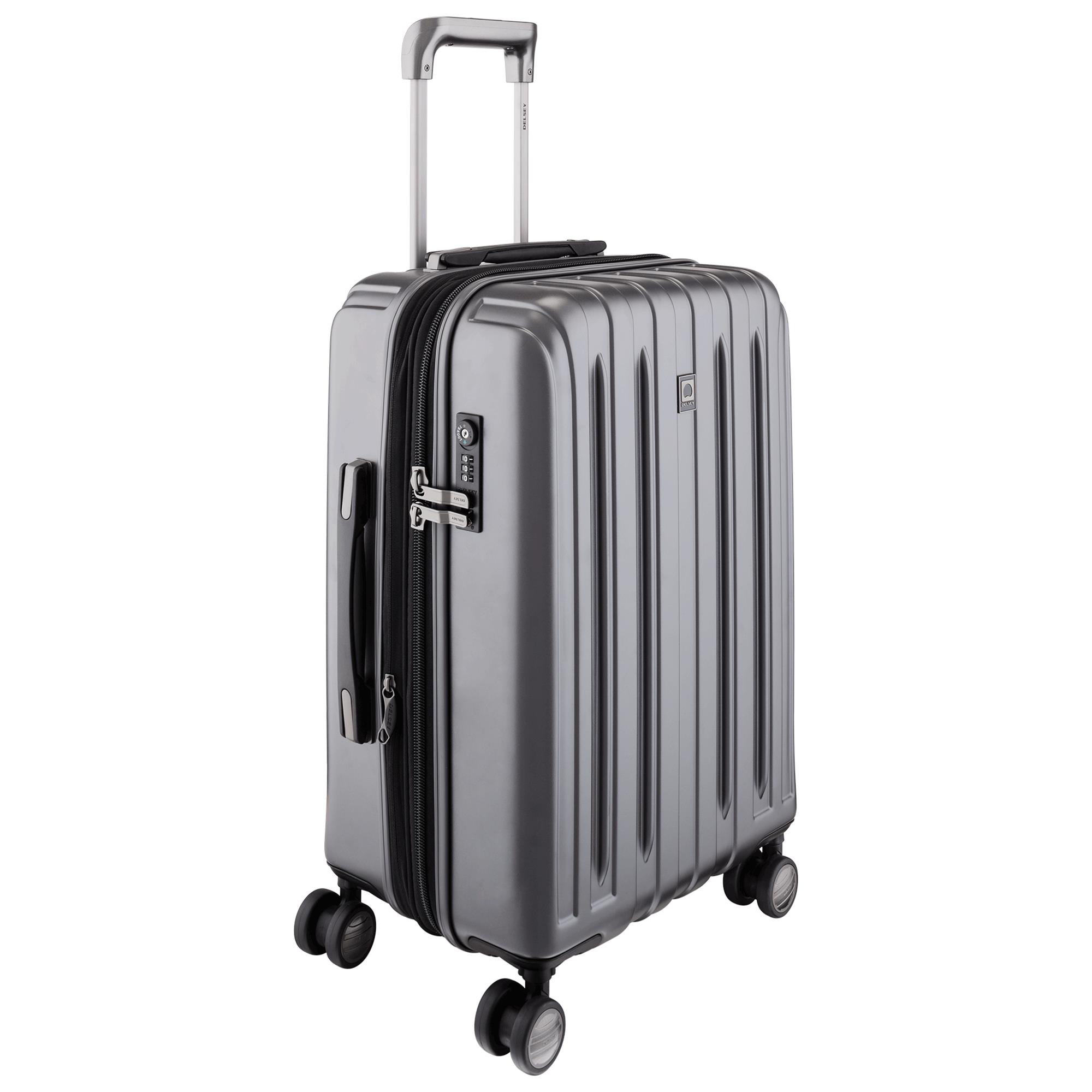 DELSEY Paris Titanium Expandable Carry On Spinner Rolling Luggage ...