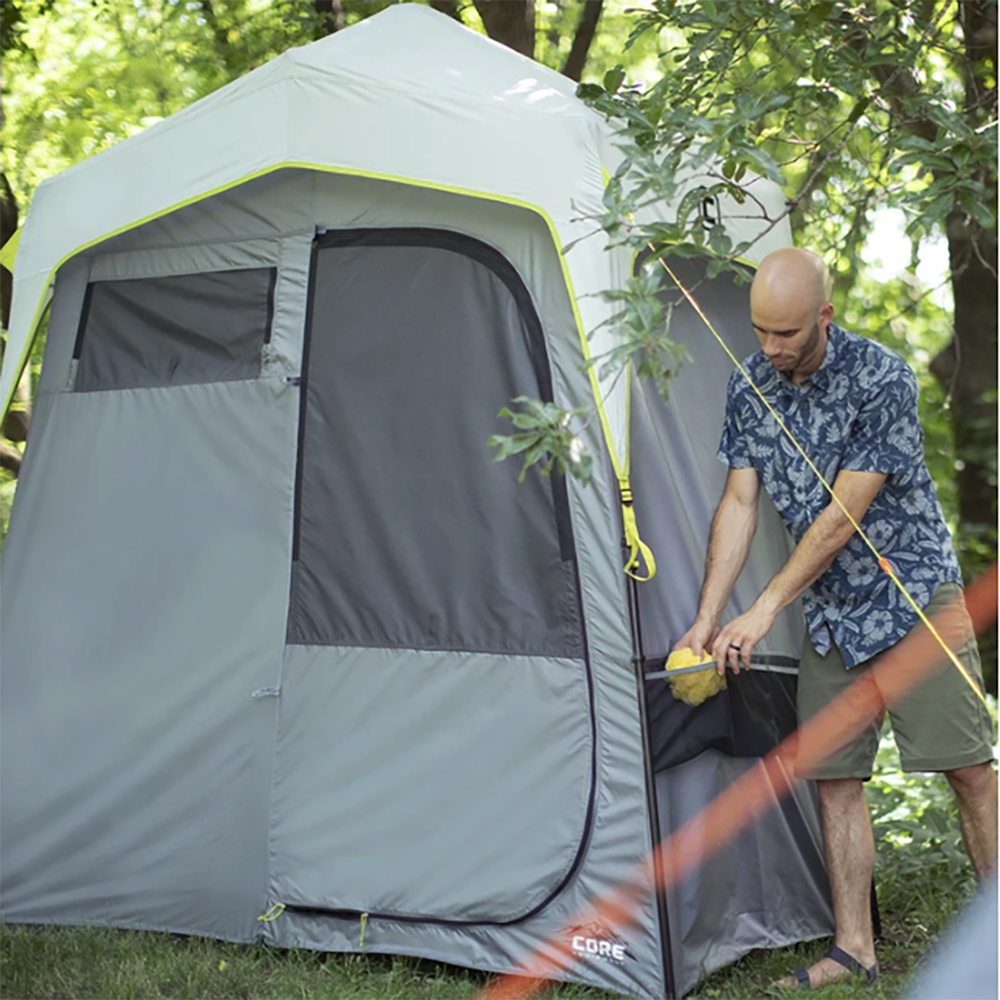 CORE Camping 7 x 3.5Foot 2Room Utility Shower Tent with Changing Room (Used) 817427018293 eBay