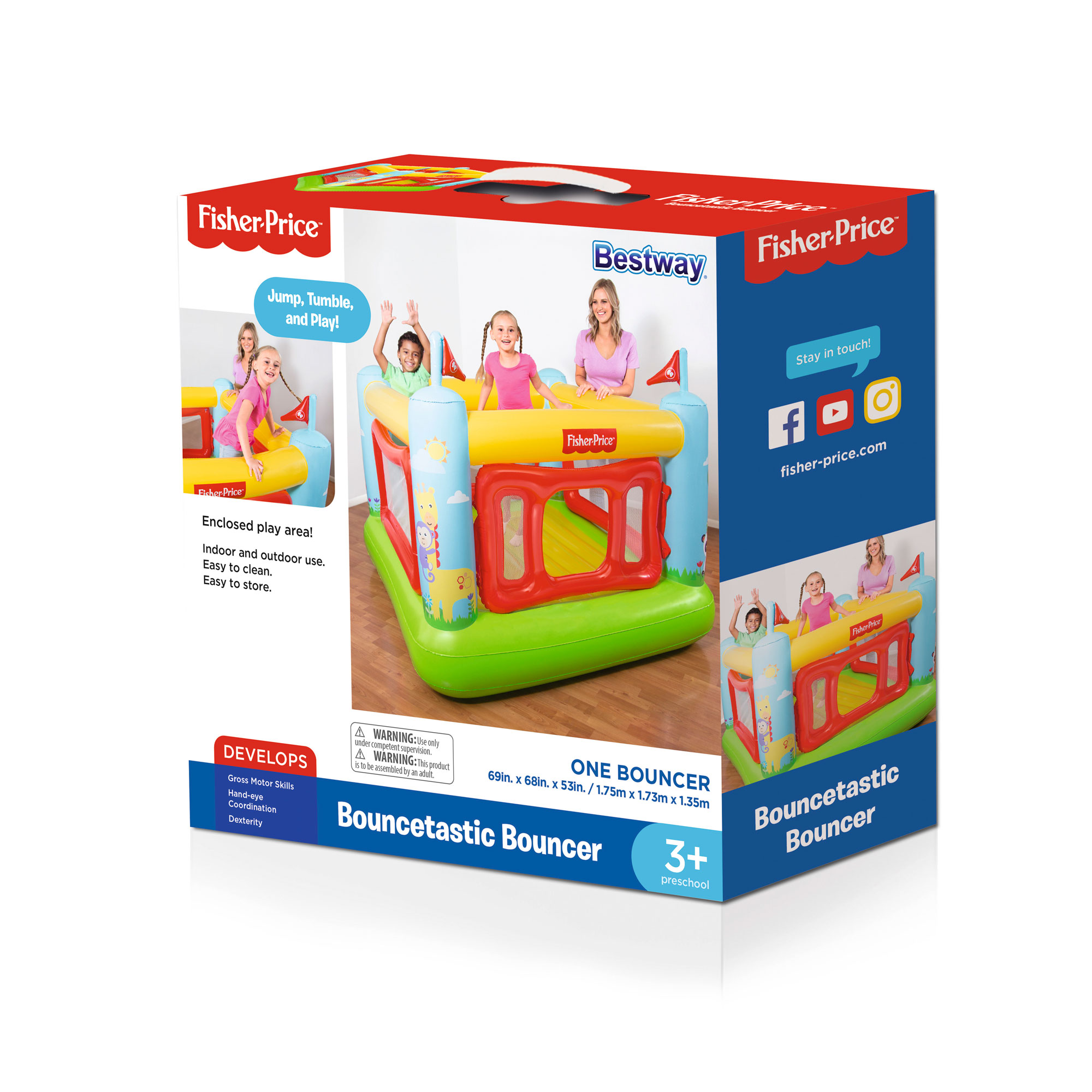 fisher price bounce house with slide