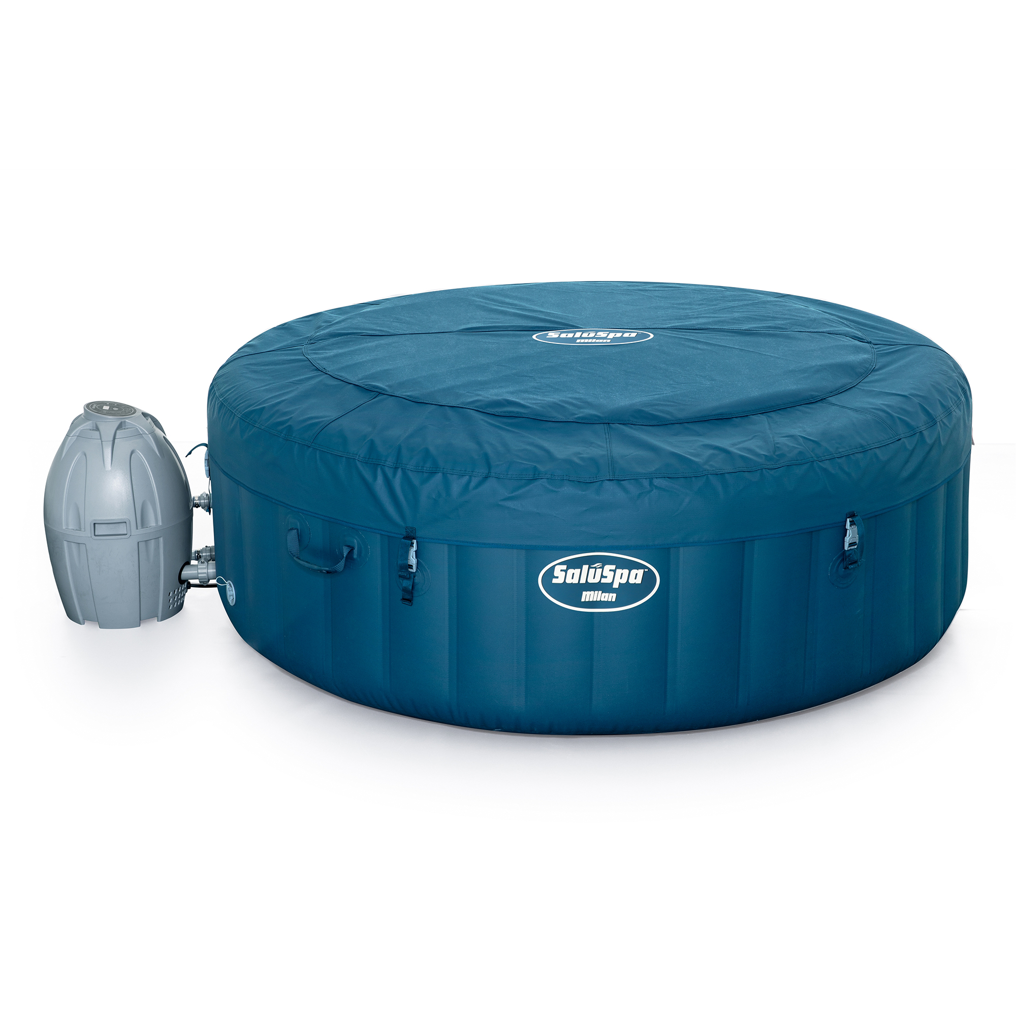 Bestway SaluSpa Milan Airjet Plus Portable Round Inflatable Hot Tub Spa ...