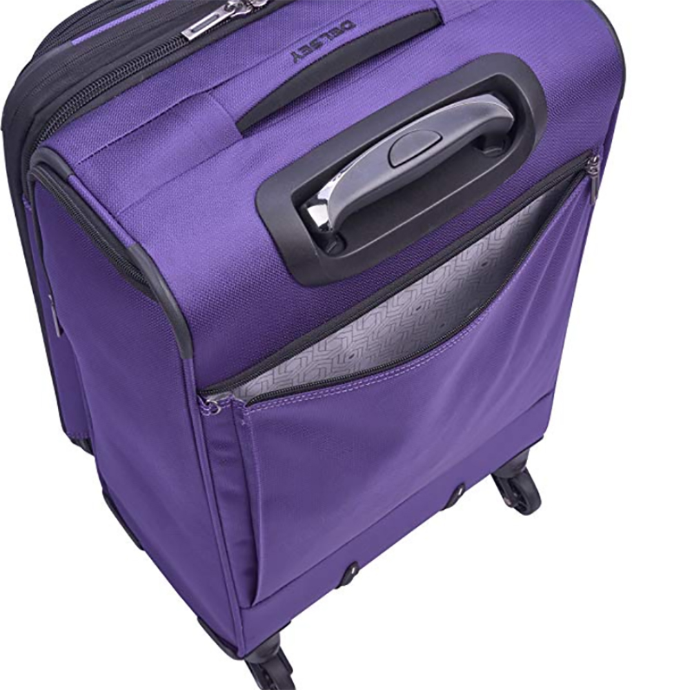 DELSEY Paris Sky Max 3 Piece Softside Travel Luggage Bag Set, Purple ...