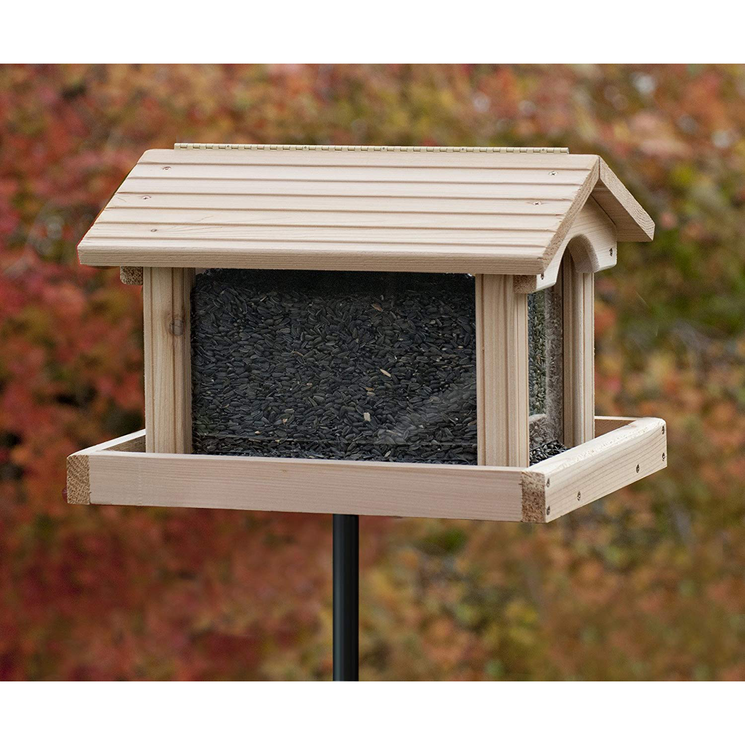 Woodlink PRO4 Large Capacity Ranch Style Red Cedar Wood Bird Feeder   81qkrl7cq L  Ac Sl1500  