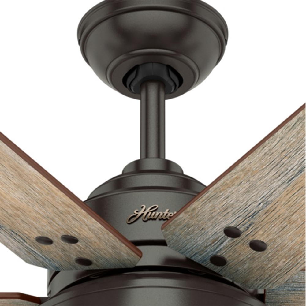 Hunter Fan Company 70-inch Ceiling Fan with LED light, Noble Bronze