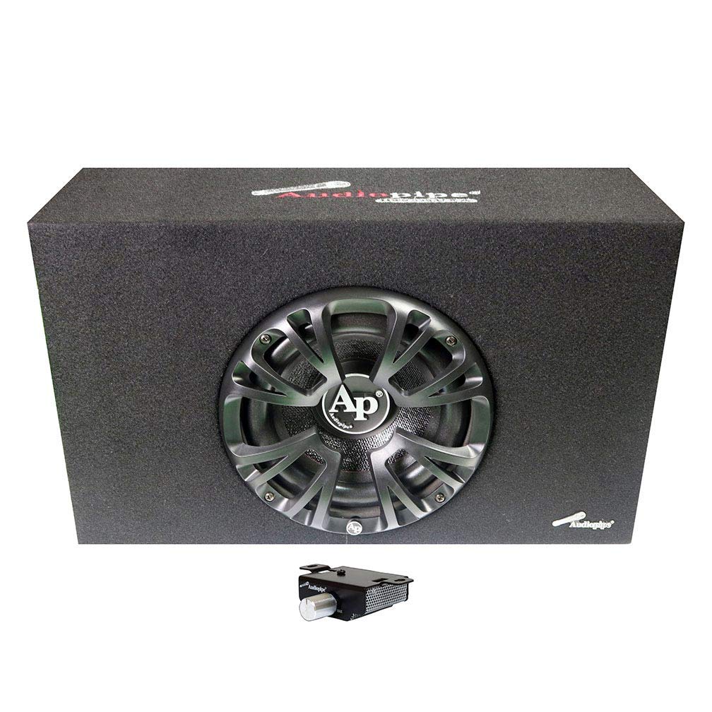 Audiopipe 8 Inch Powerful 500 Watt Amplified Single Ported Bass ...