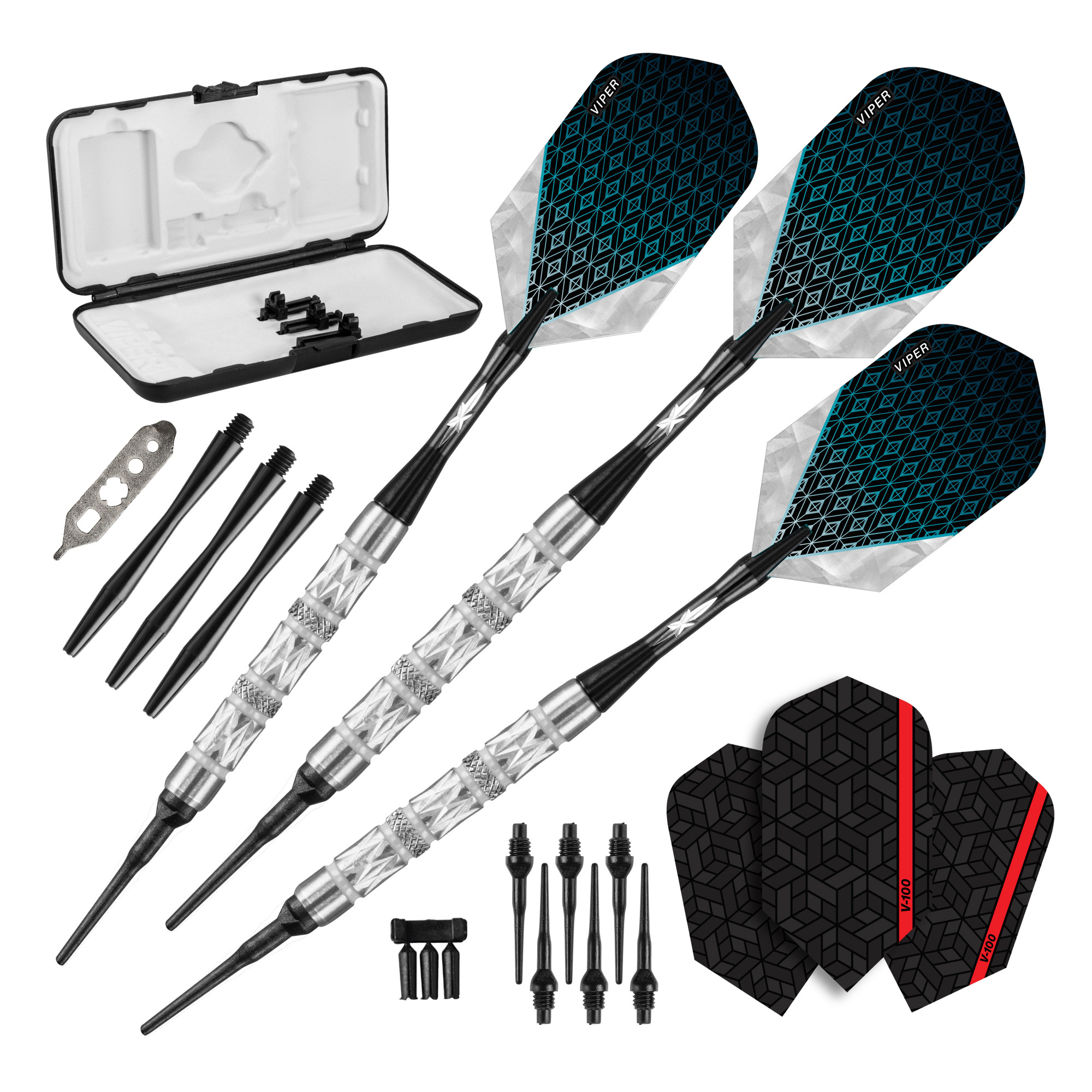 Viper 21480316 Diamond Soft Tip Darts w/Storage/Travel Box, 16 Grams