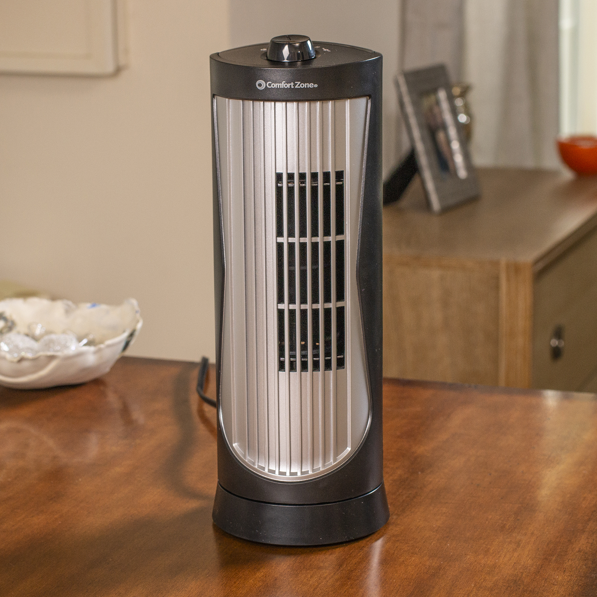 Comfort Zone 12Inch Compact 3 Speed Home Desktop Oscillating Tower Fan, Black 75877286123 eBay