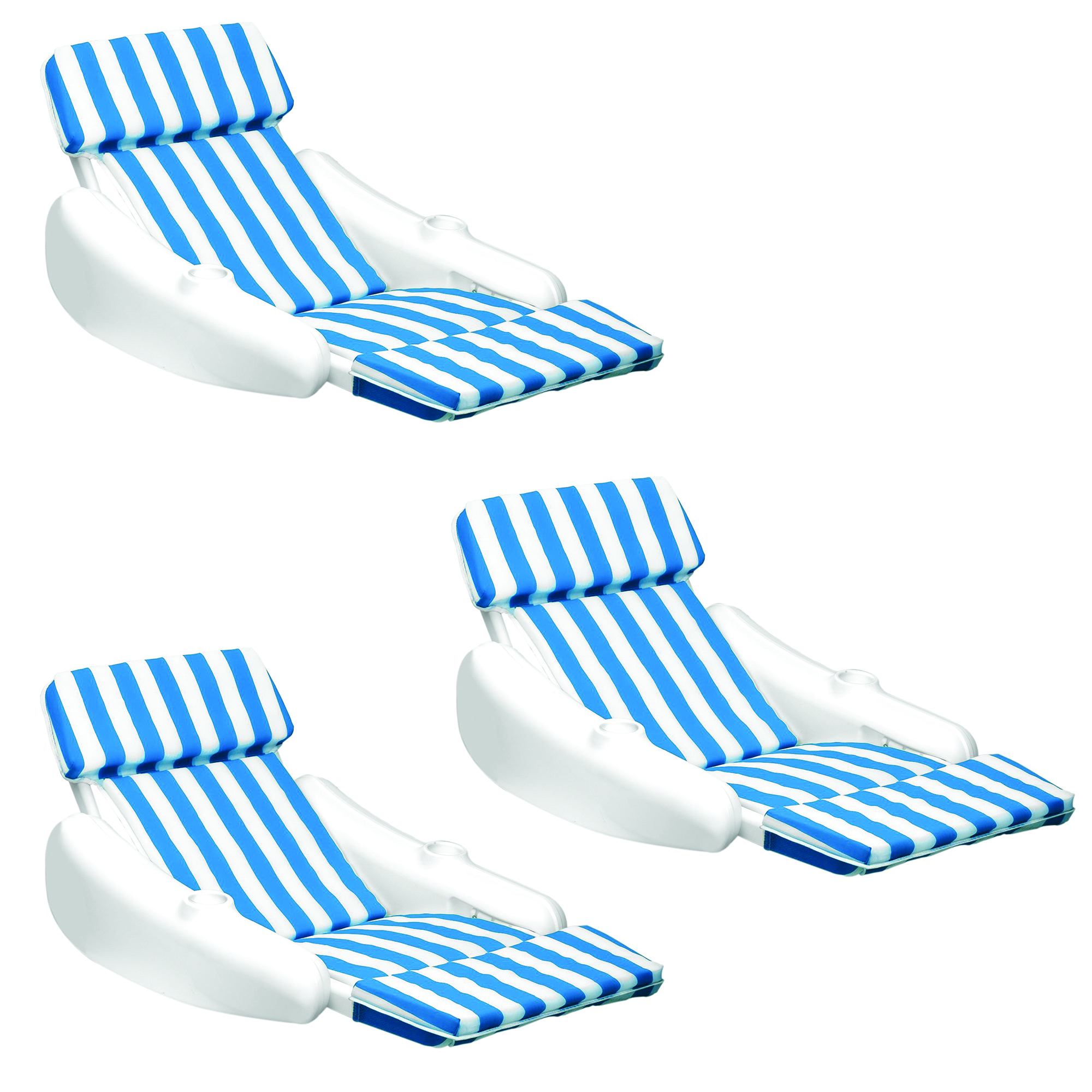 swimline sunchaser padded floating luxury chair pool lounger