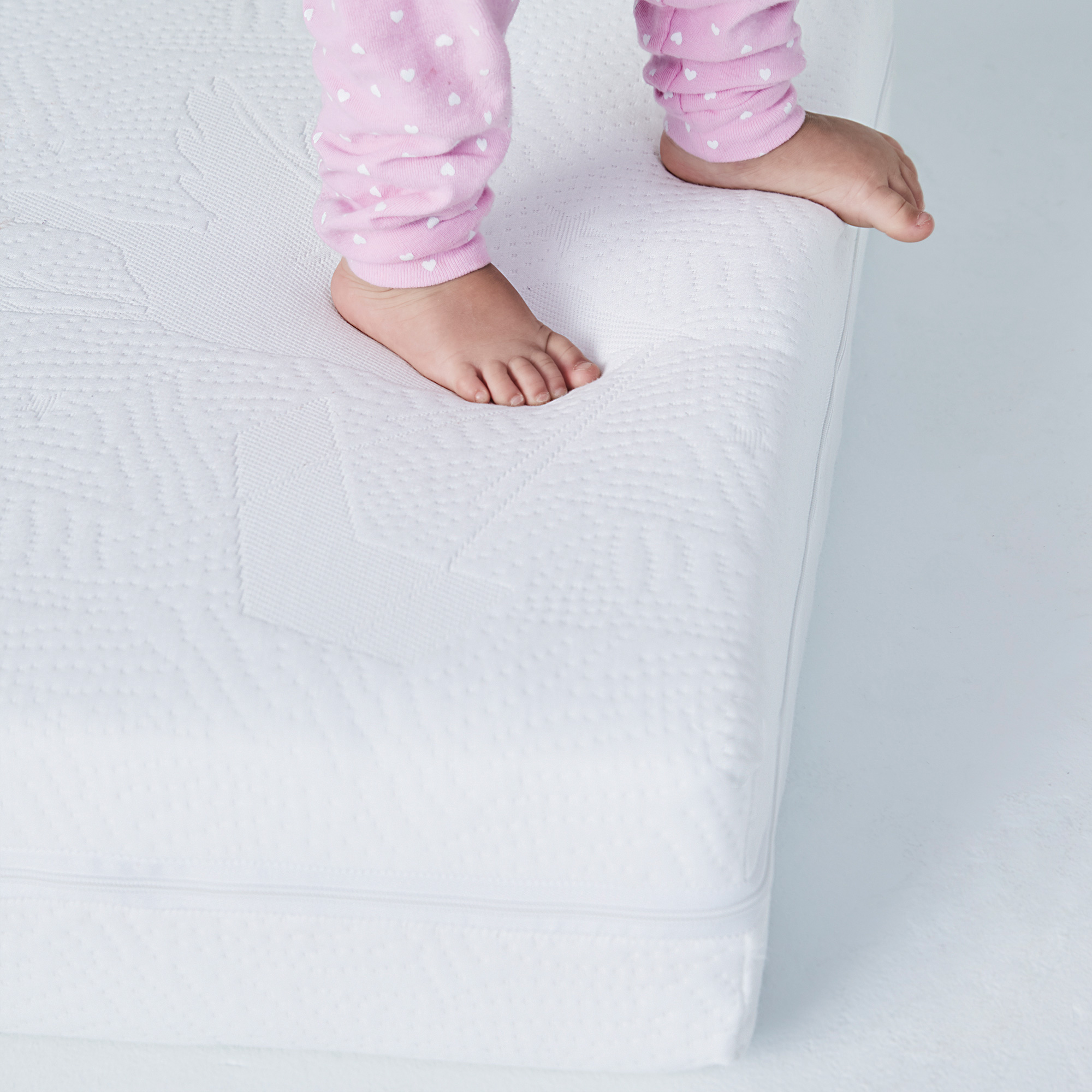 6" Hypoallergenic 2Stage Crib Mattress w/Cover,Mattress Protective