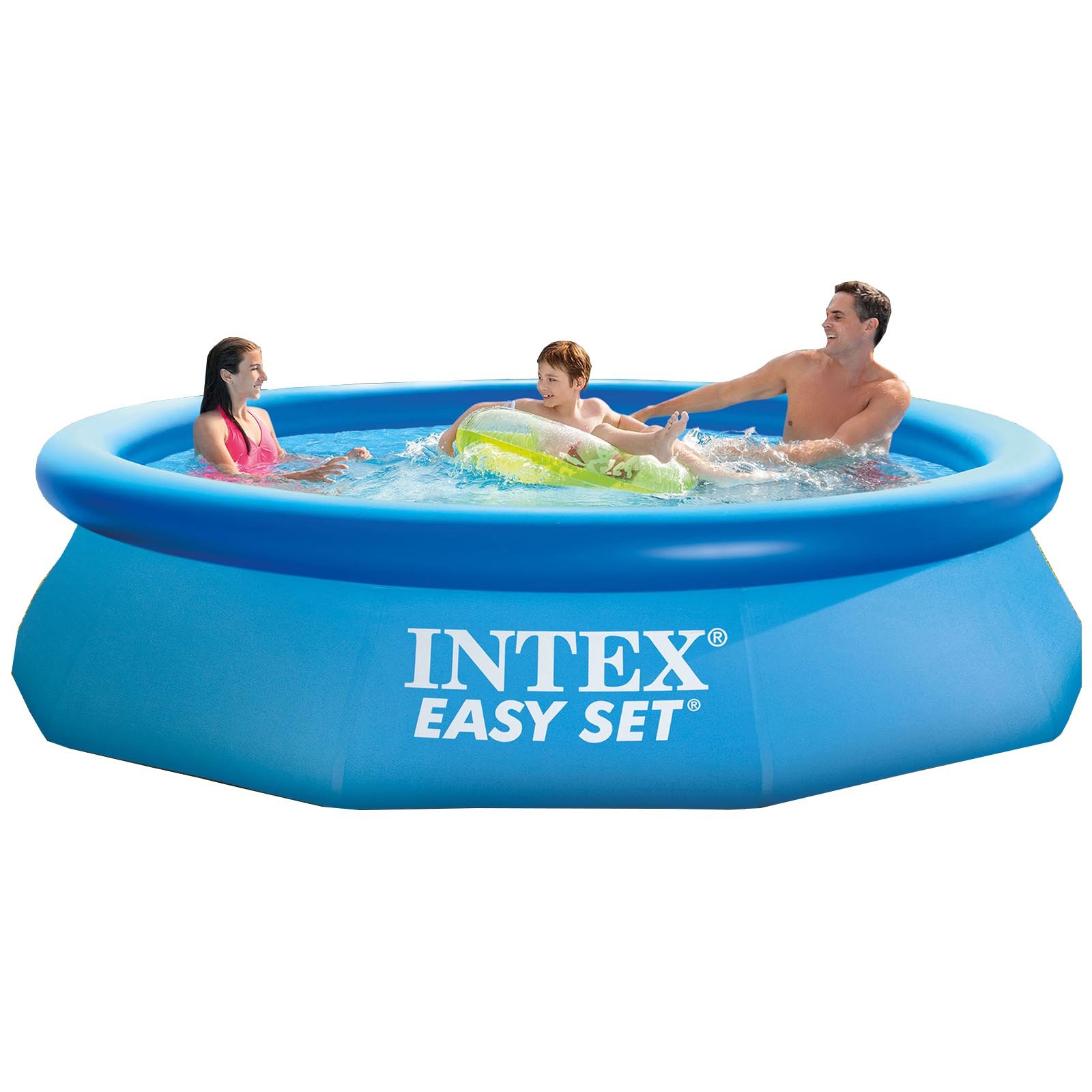 Intex 10'x2.5' Kid Swimming Pool w/Filter Pump & Cleaning Maintenance Kit - Picture 3 of 12