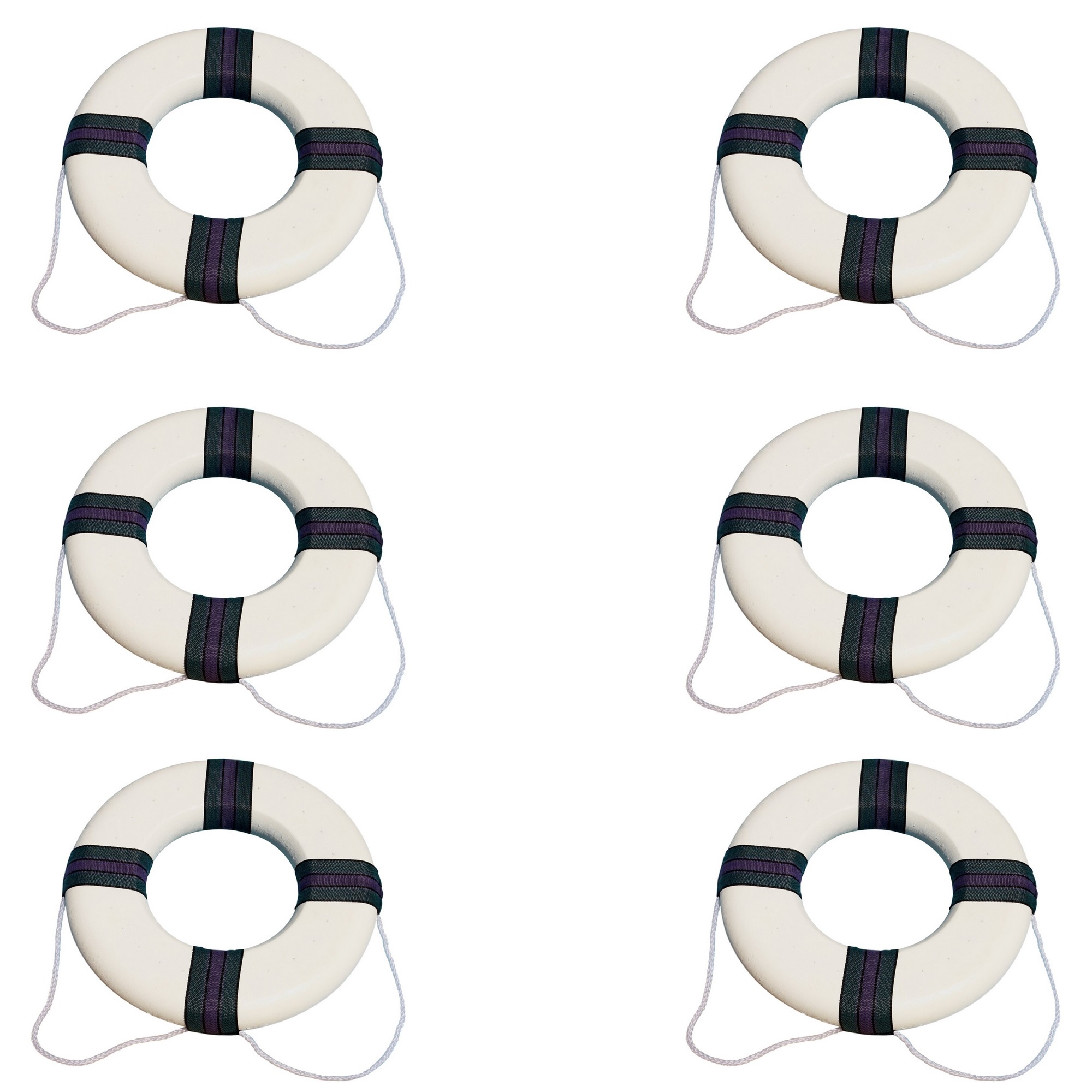 Swimline 18" Lifeguard Swimming Pool Floating Safety Ring Buoy, White