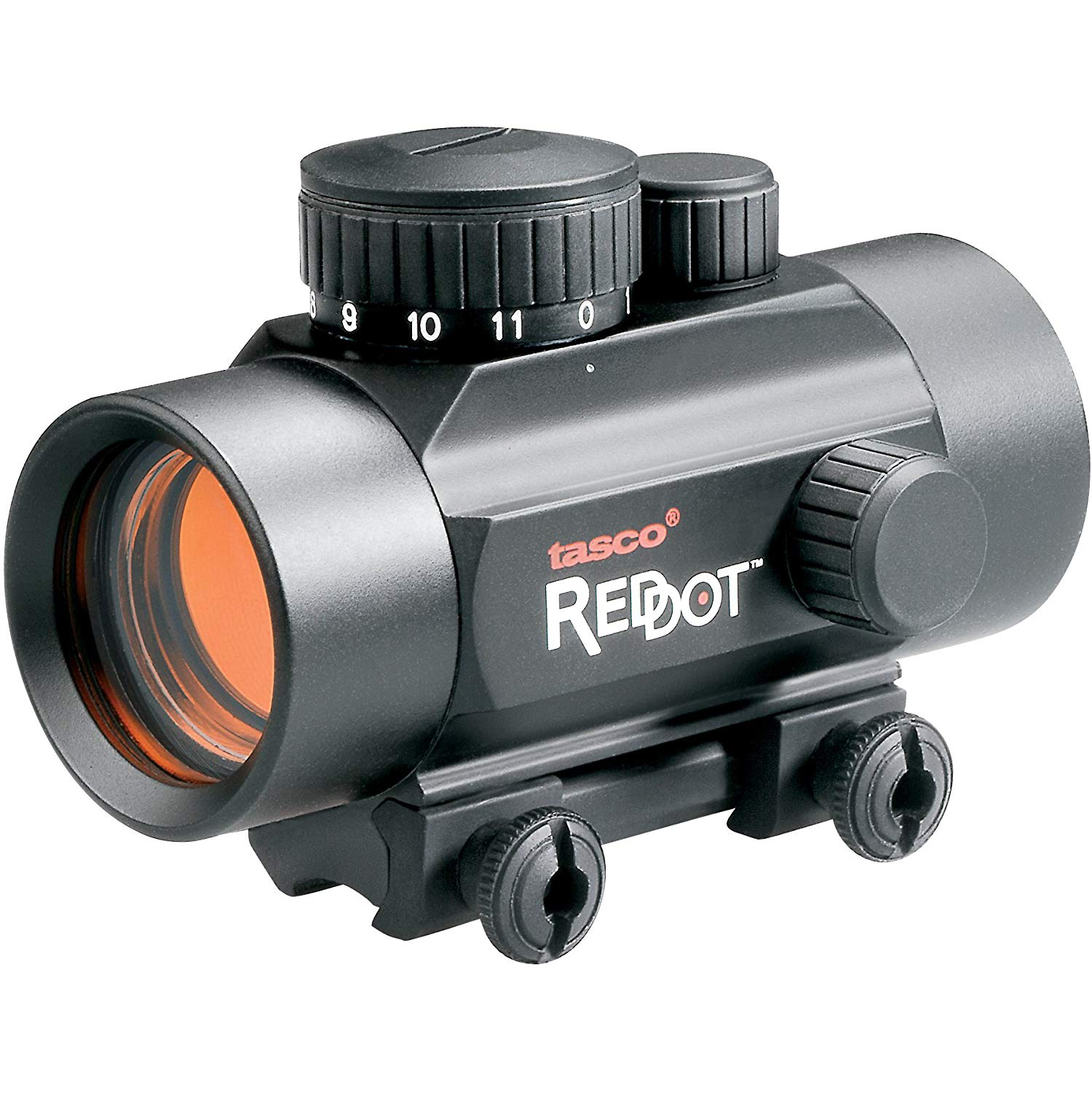 Tasco .22 Rimfire 1x30mm 5 MOAS Red Dot Rifle Scope with CR2032 Battery ...