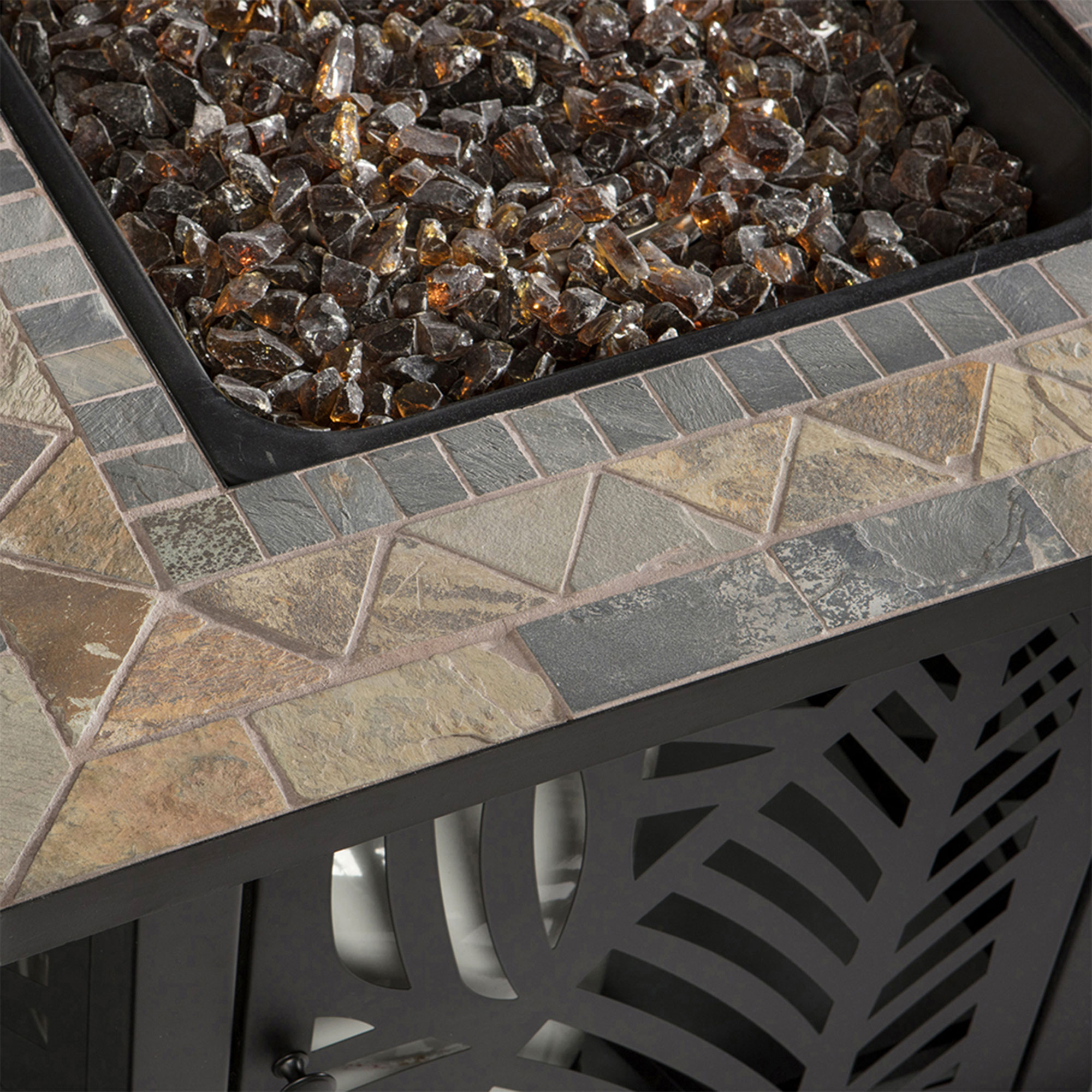 Endless Summer Decorative Slate Tile Mantel LP Gas Outdoor ...
