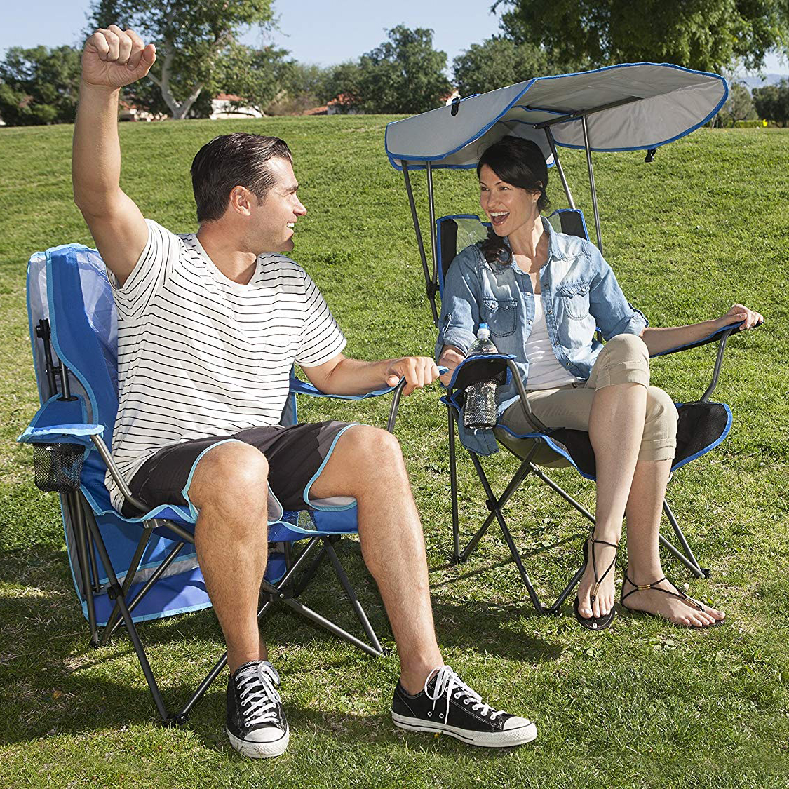 Folding Lawn Chair With Canopy Kelsyus Convertible Canopy Chair   A1mi1ipengl  Sl1500  