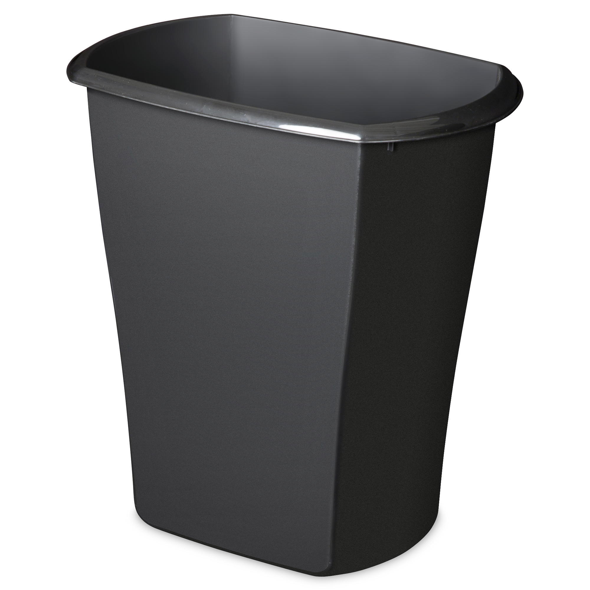 Sterilite 10539006 10 Gallon Ultra Plastic Wastebasket Trash Can, Black ...