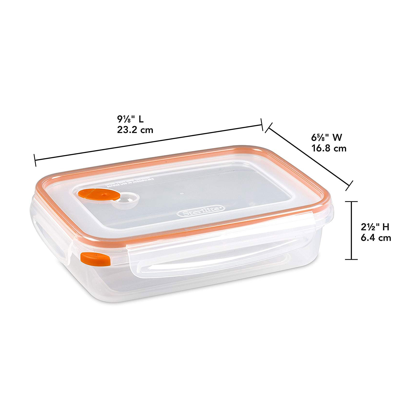Sterilite 03211106 UltraSeal 5.8 Cup Food Storage Container w/ Clear
