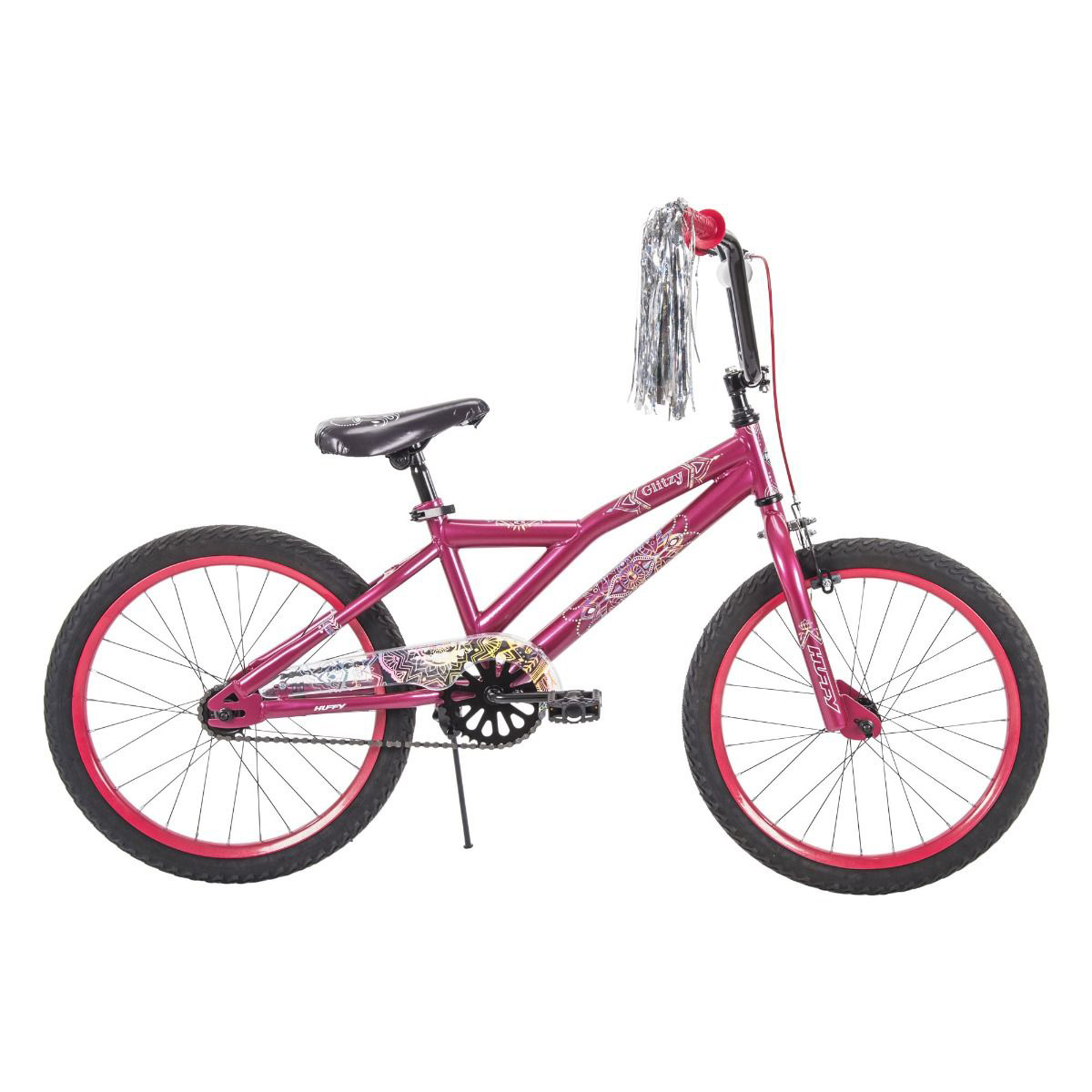 Huffy Glitzy Kids Girls 20 Inch Coaster Bike Bicycle with Kickstand ...