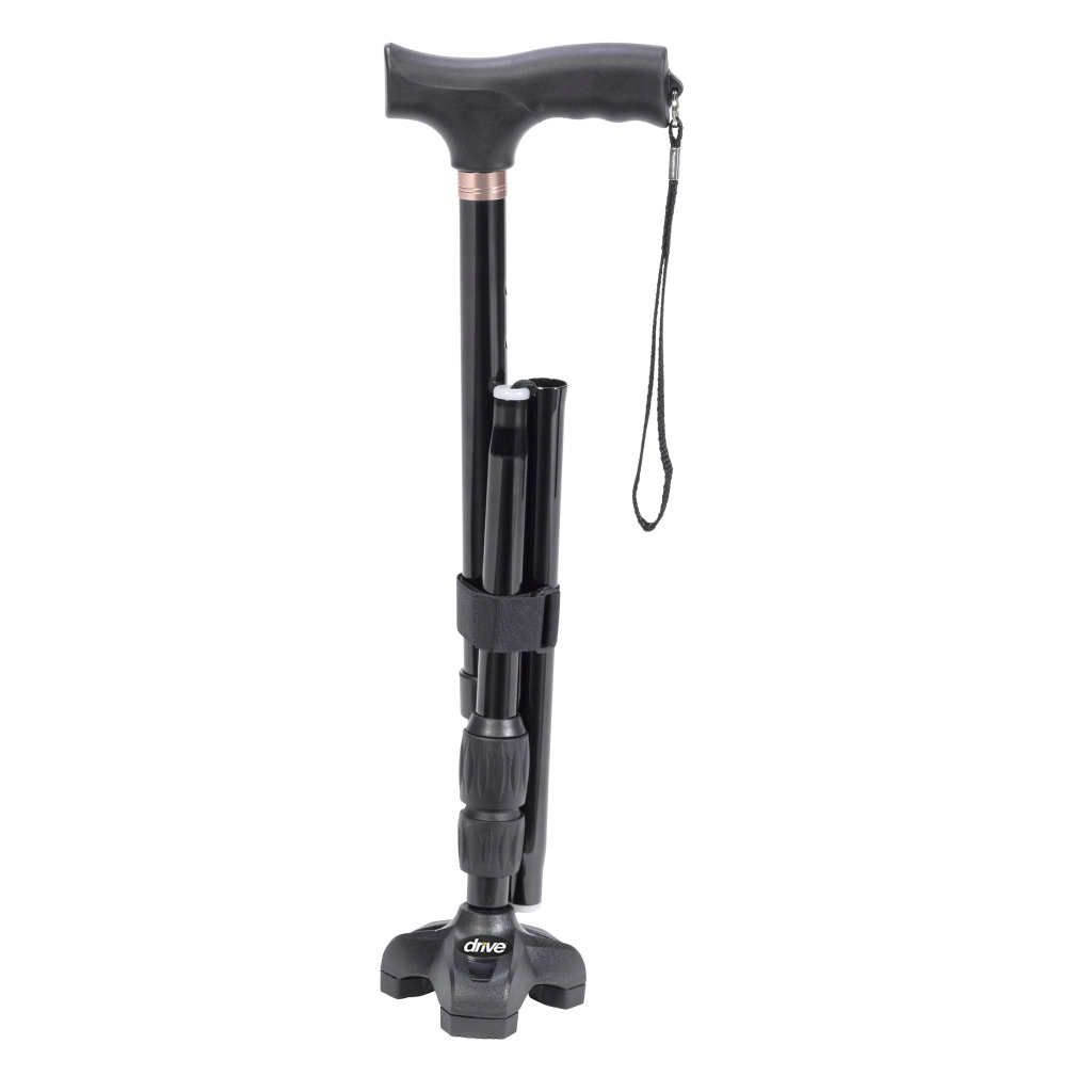 Drive Medical Flex N Go 39.5 Inch Adjustable Foldable Tripod Walking