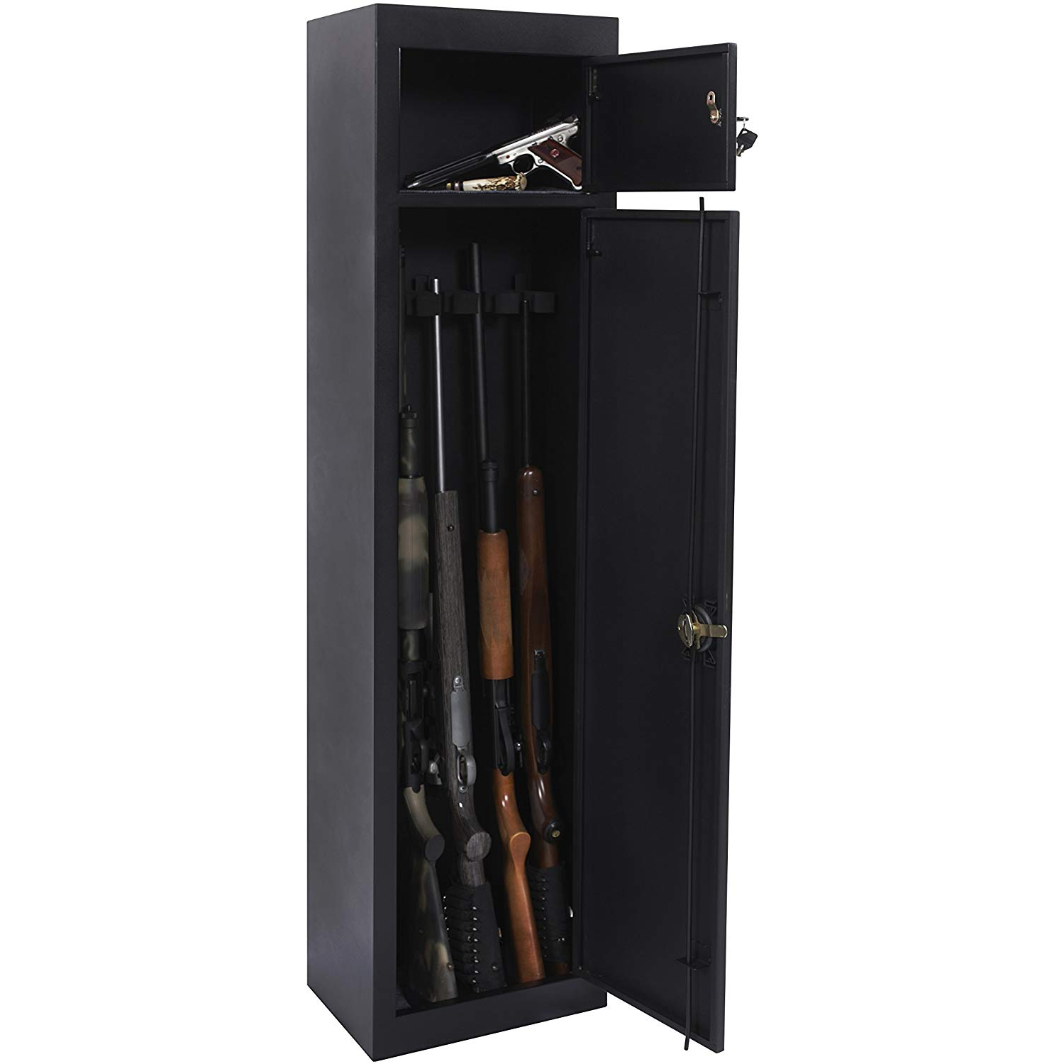 American Furniture Classics 5 Rifle Metal Gun Safe Storage