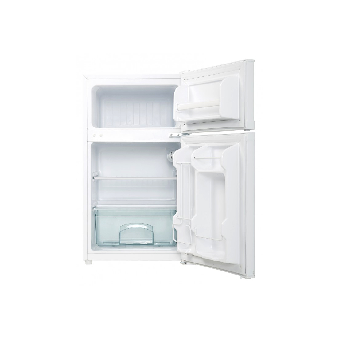 Danby 3.1 Cubic Feet 2 Door Glass Shelf Compact Refrigerator, White