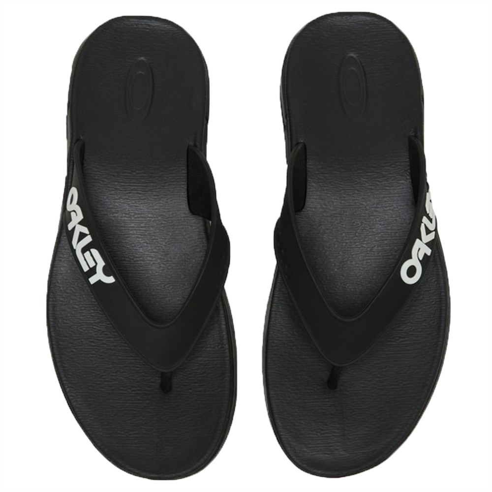 oakley black flip flops