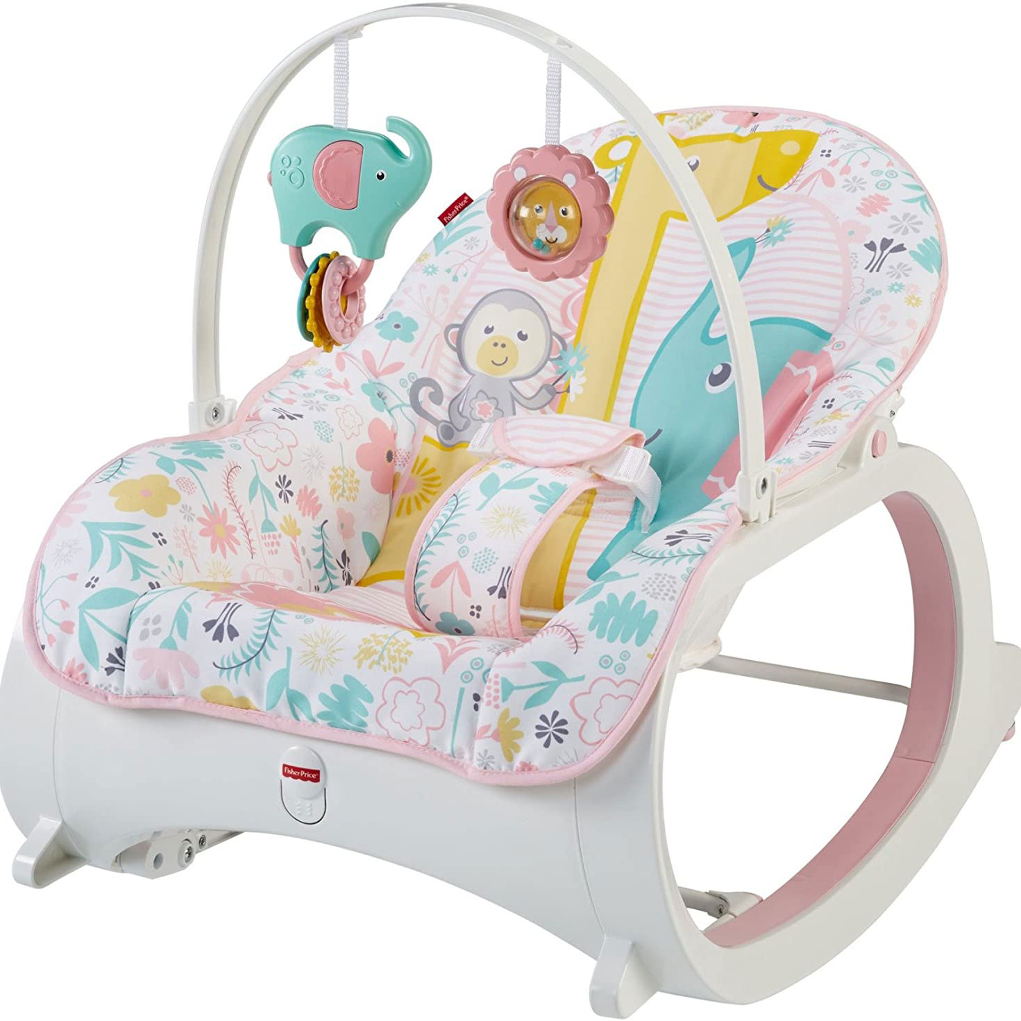 Fisher-Price DTH00 Portable Vibrating Newborn to Toddler Rocking Chair