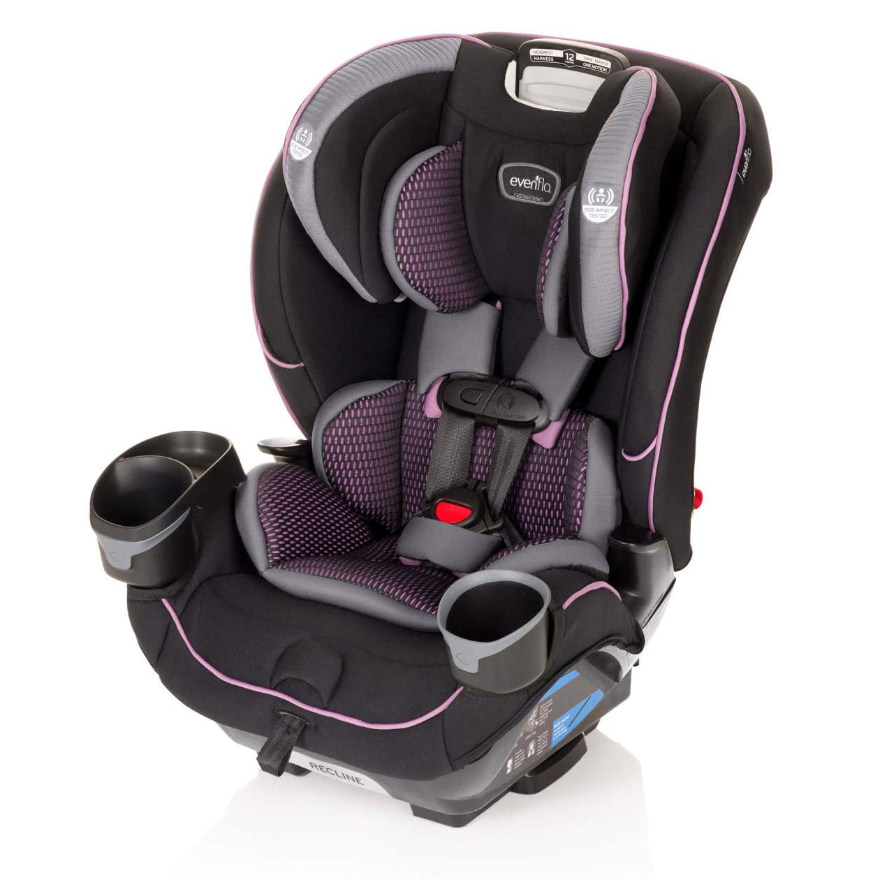 Evenflo Everyfit 4-in-1 Convertible 12-position Headrest Car Seat (open 