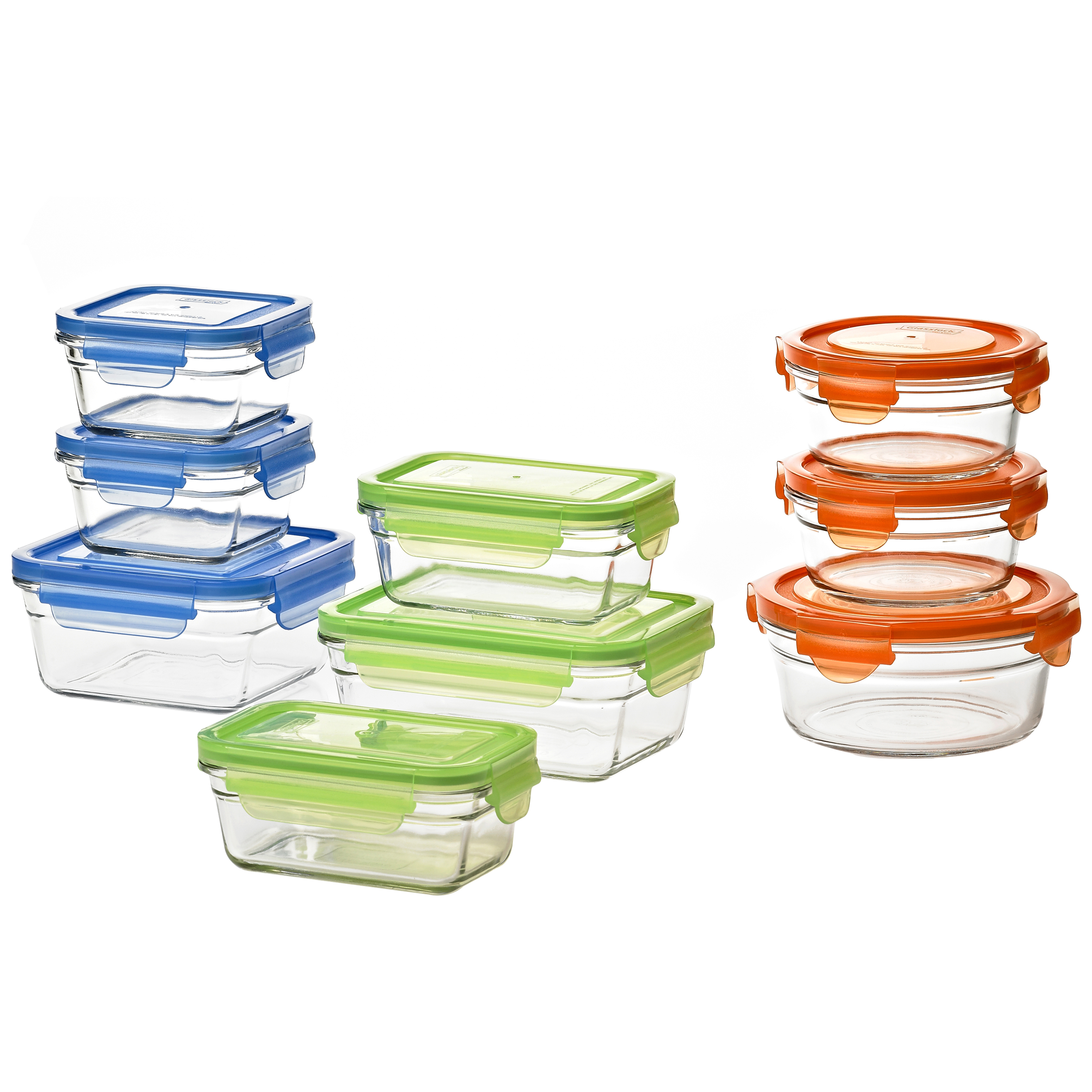 glass food storage set by glasslock