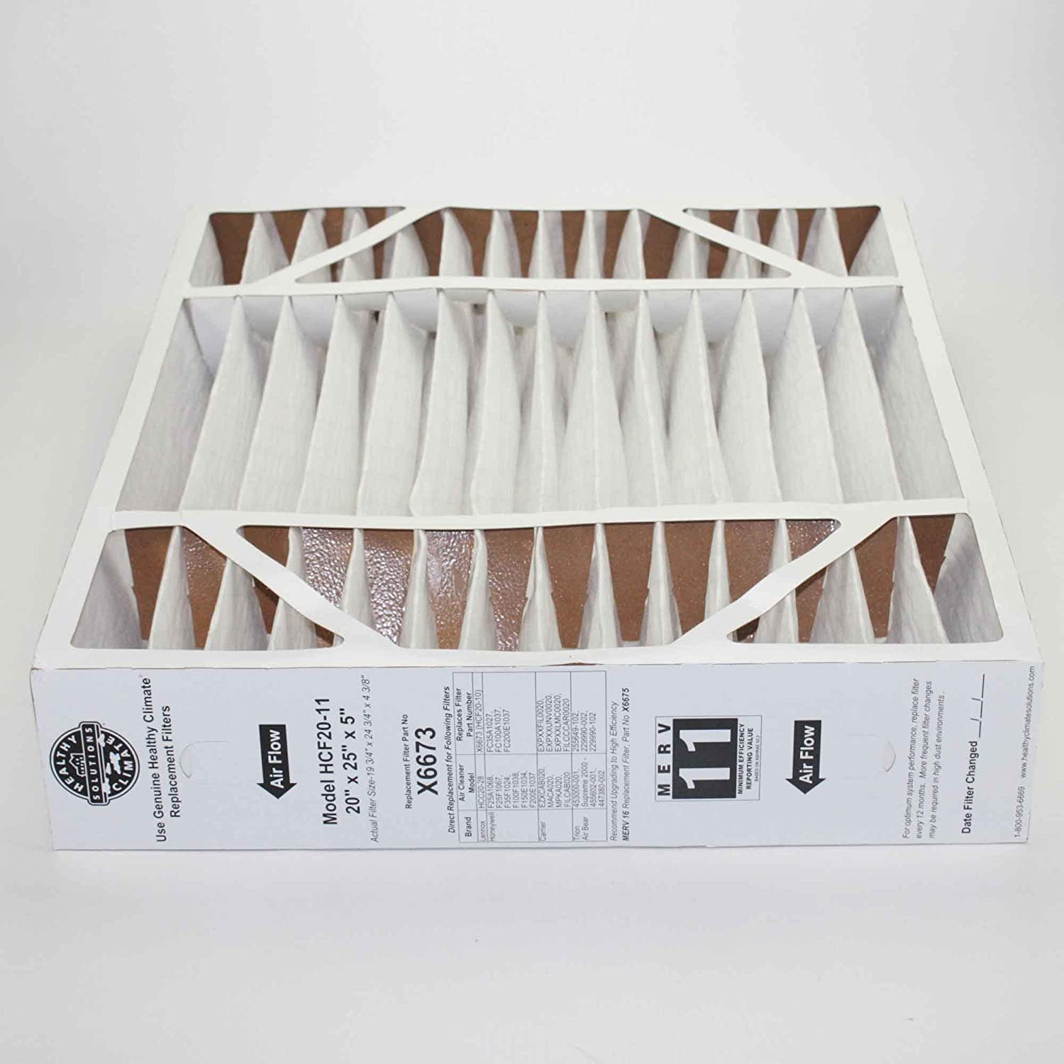 Lennox X6673 Healthy Climate Air Purifier 20x25x5 Inch MERV 11 Filter