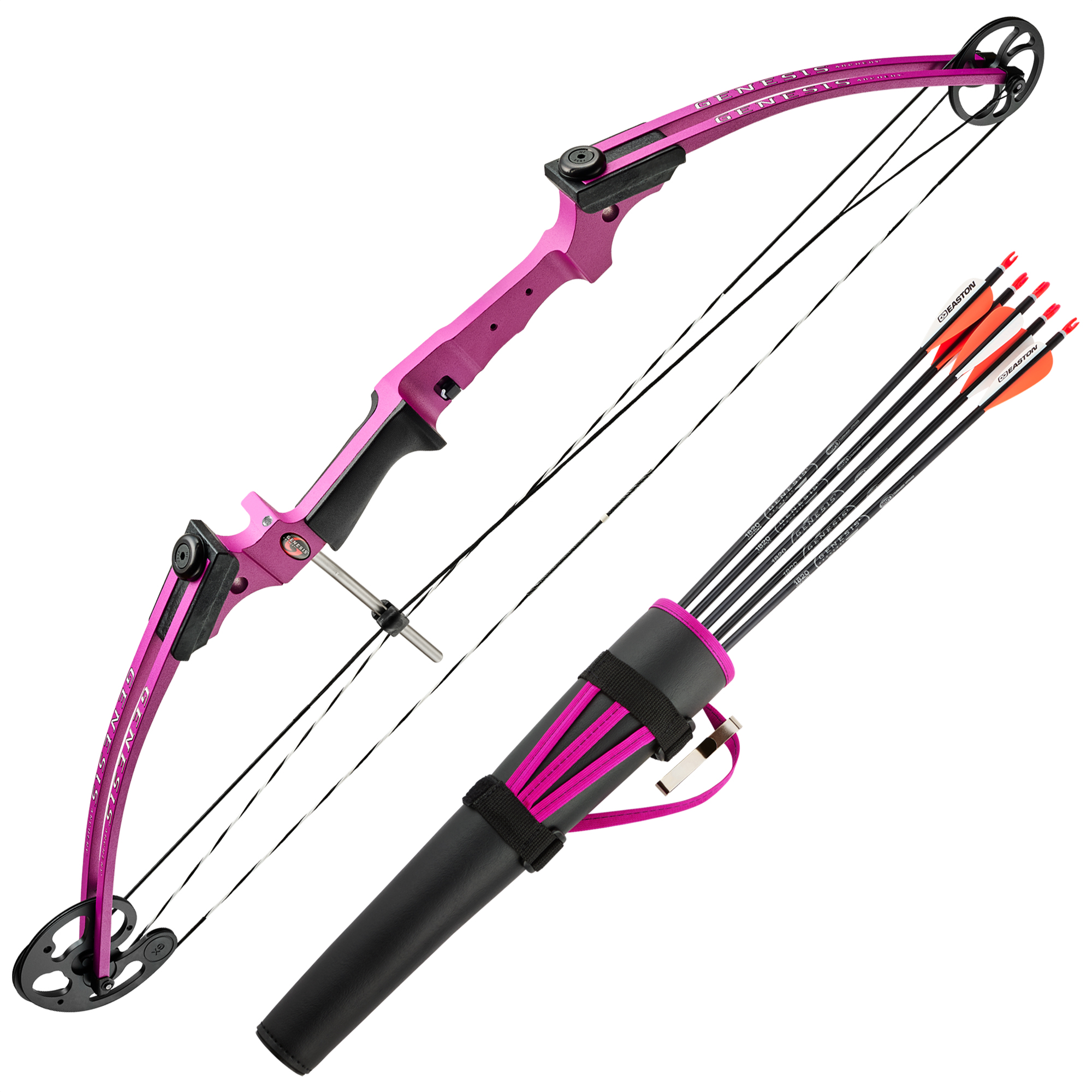 Genesis Original Archery Compound Bow and Arrow Set, Draw Hand