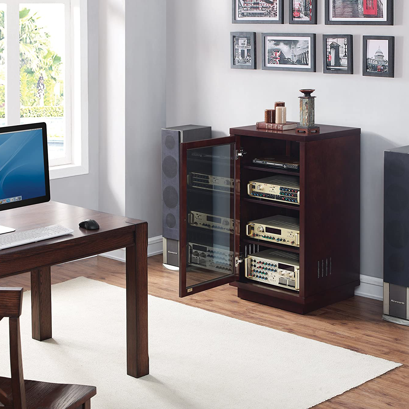 Bell'O Versatile Handsome Audio and Video System Home AV Tower