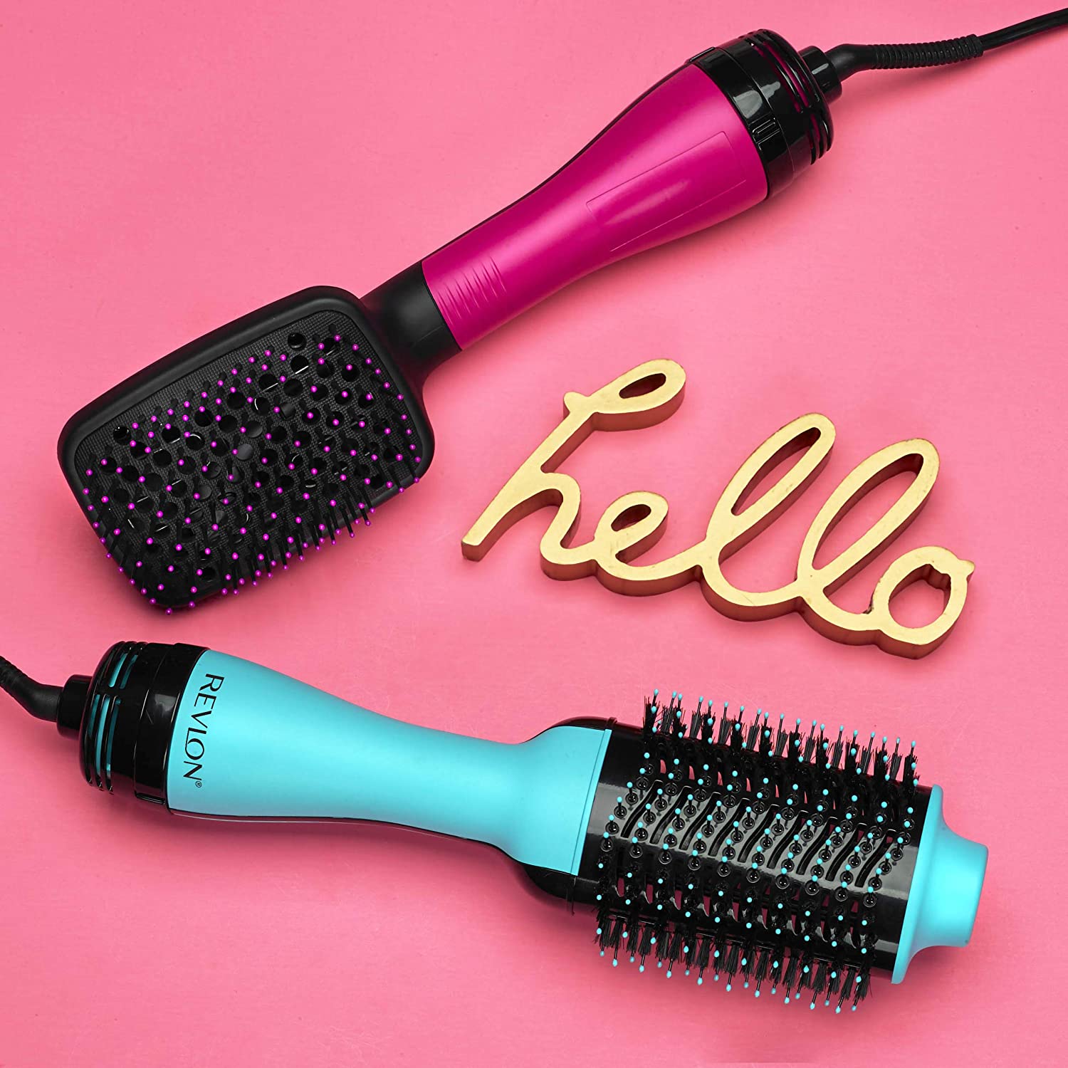 Revlon Revolutionary One Step 2in1 Hair Dryer Styling Brush, Black