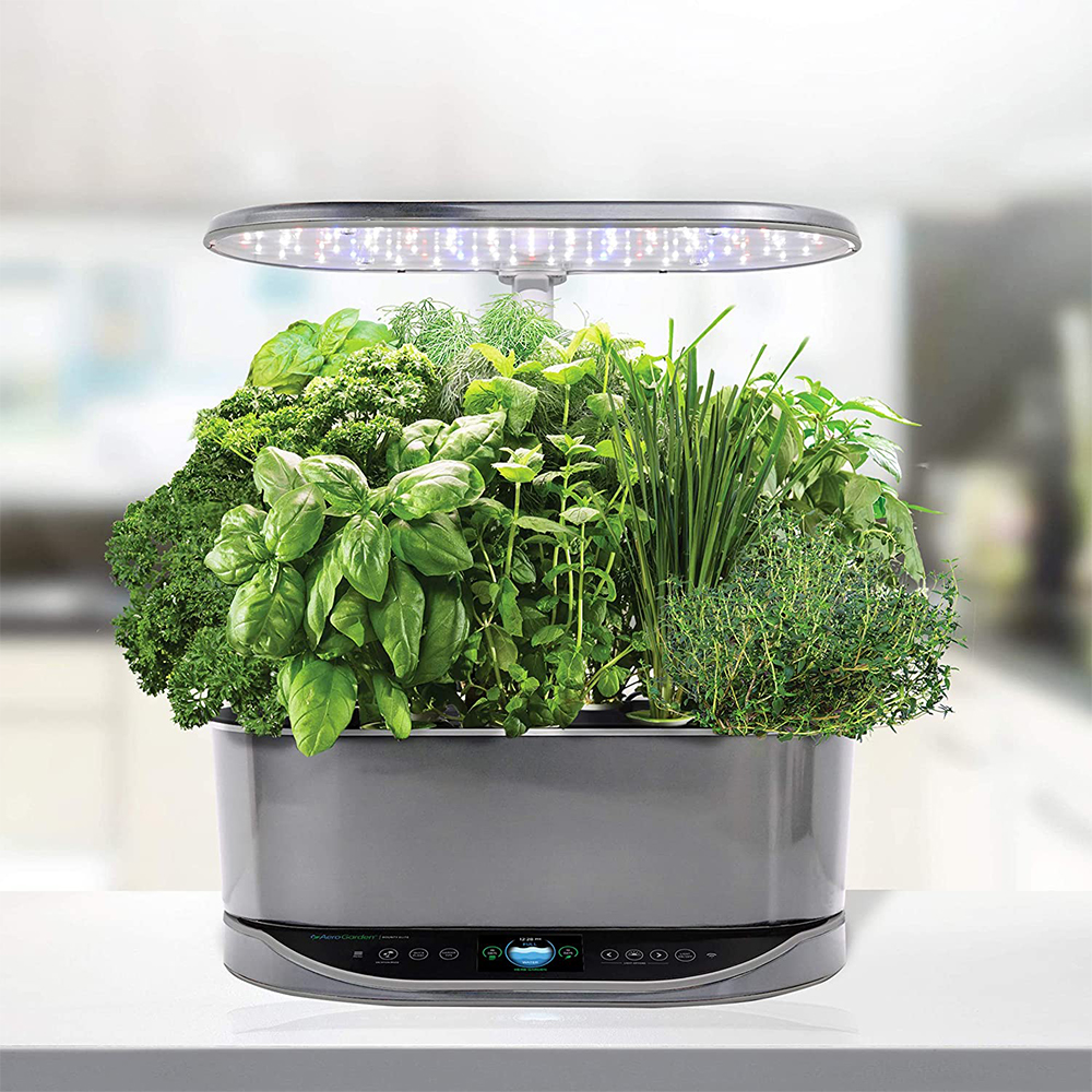 AeroGarden Home Garden Bounty Elite LED Grow Light System Kit ...