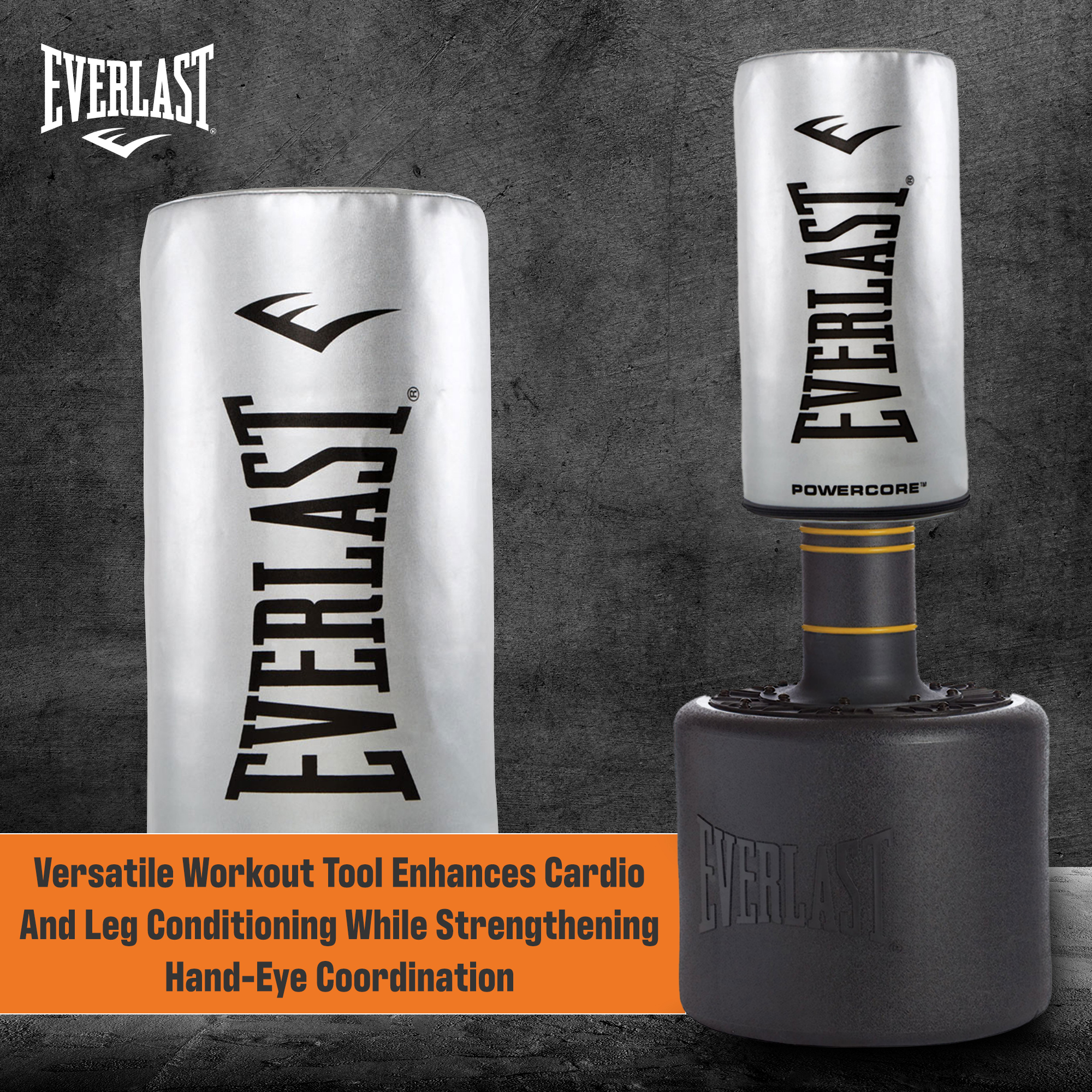 Everlast PowerCore サンドバッグ　パンチング　千葉県市原市から Everlast Powercore Freestanding Indoor Heavy Duty Training Bag