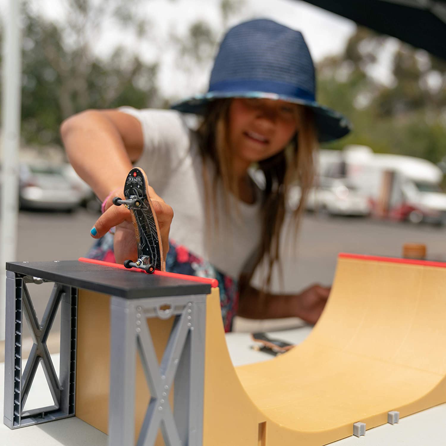 tech deck wooden half pipe