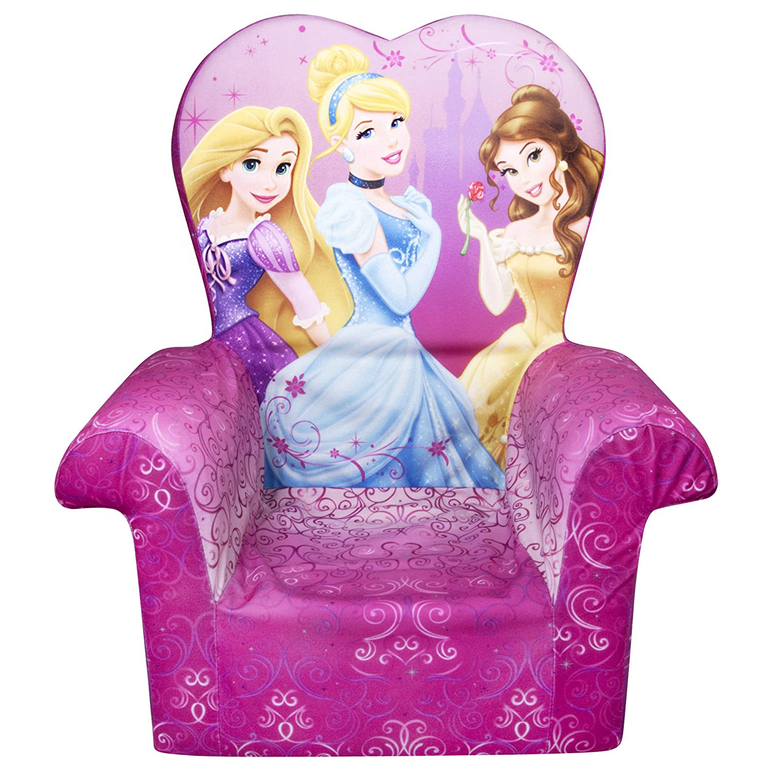 Marshmallow Furniture Comfy Foam Toddler Chair Kids Furniture, Disney