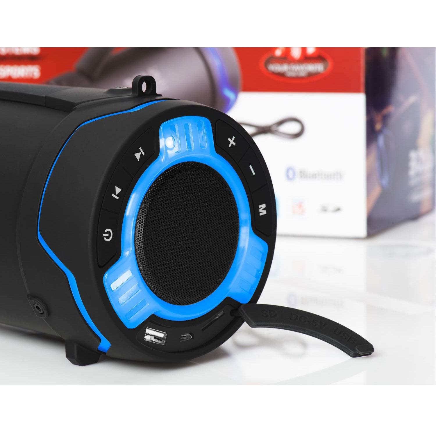 BOSS Audio TUBE Portable Waterproof Inside/Outside 3" Bluetooth Speaker