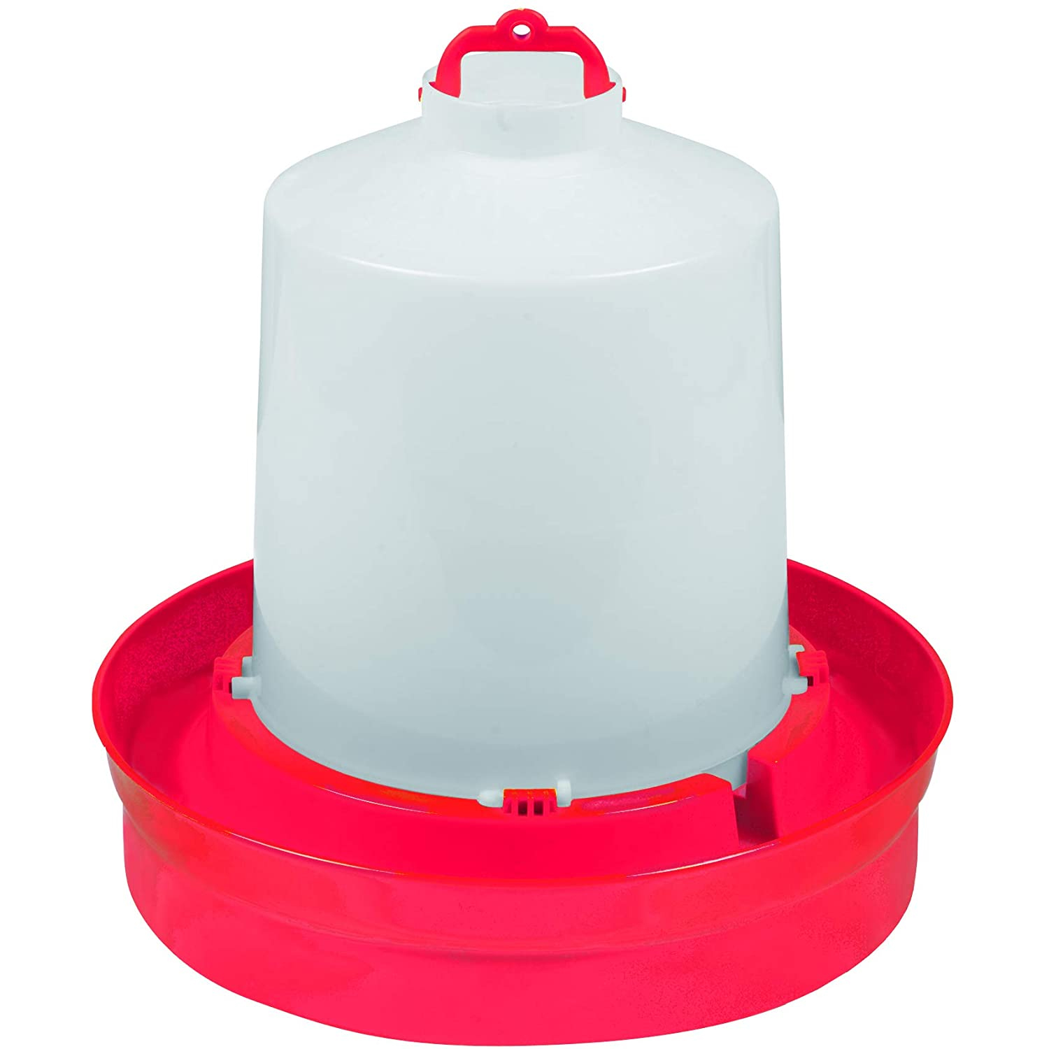 Little Giant DBW2 Deep Base Poultry Waterer for Chickens & Birds, Red