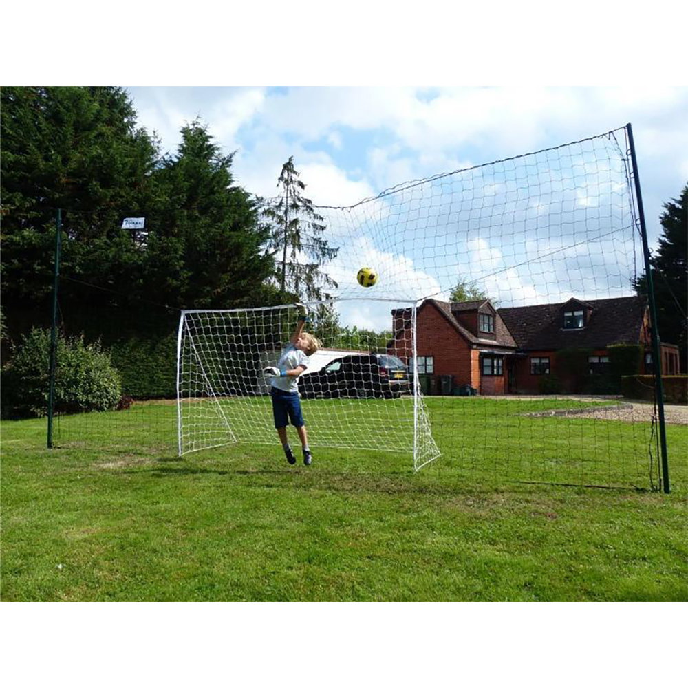 Open Goaaal Soccer Practice Net Rebounder Backstop with Goal, Standard ...