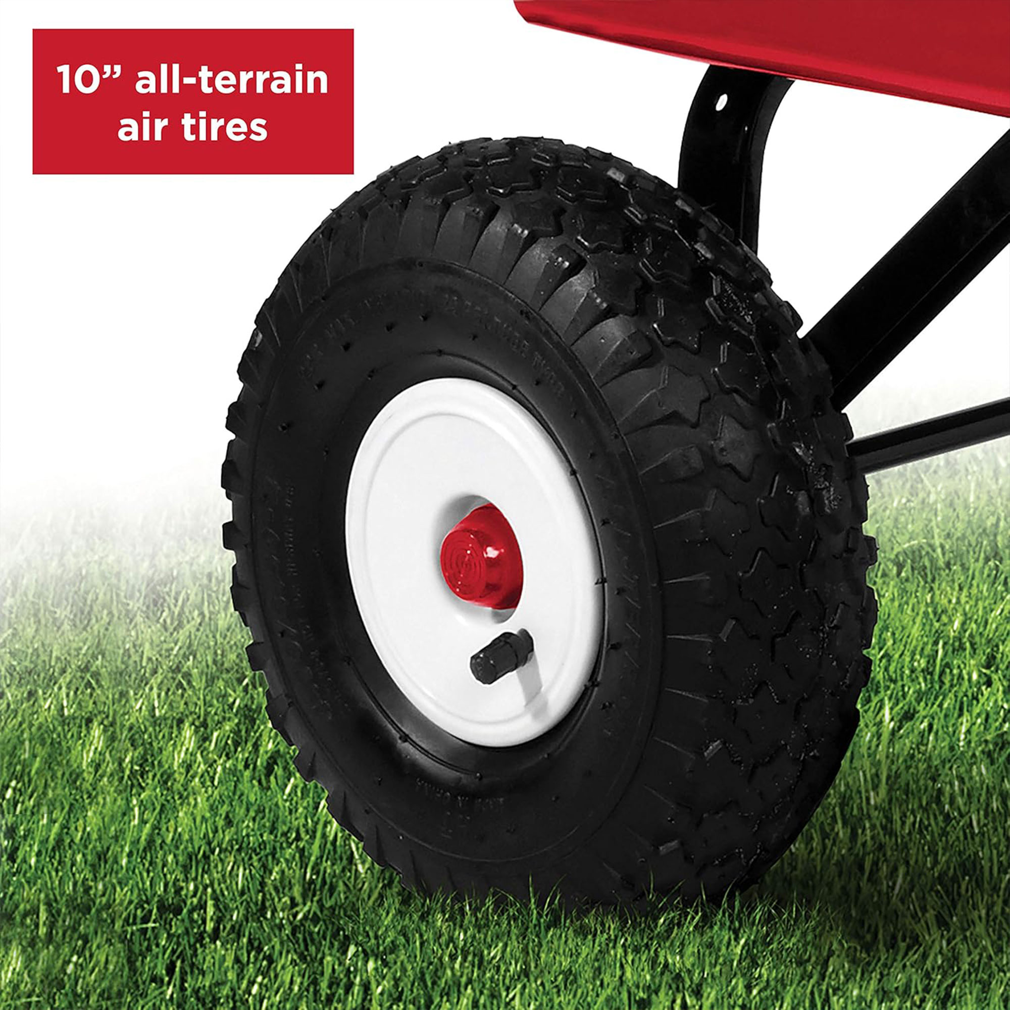 Radio Flyer 1800 Big Red Classic Extra Long Handle All Terrain