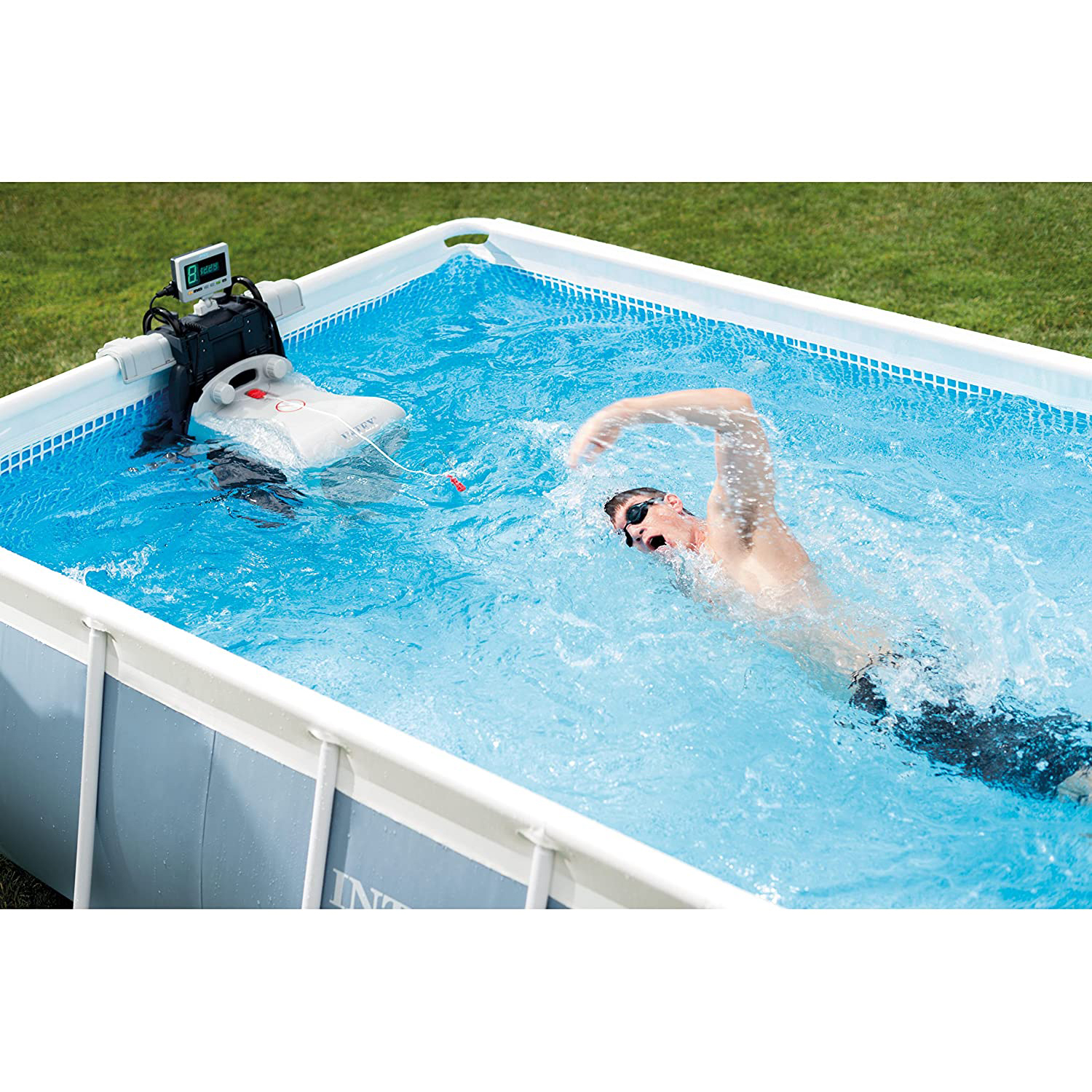 Intex 28611E Hydro Flow Swim Trainer System for Above and in-Ground ...