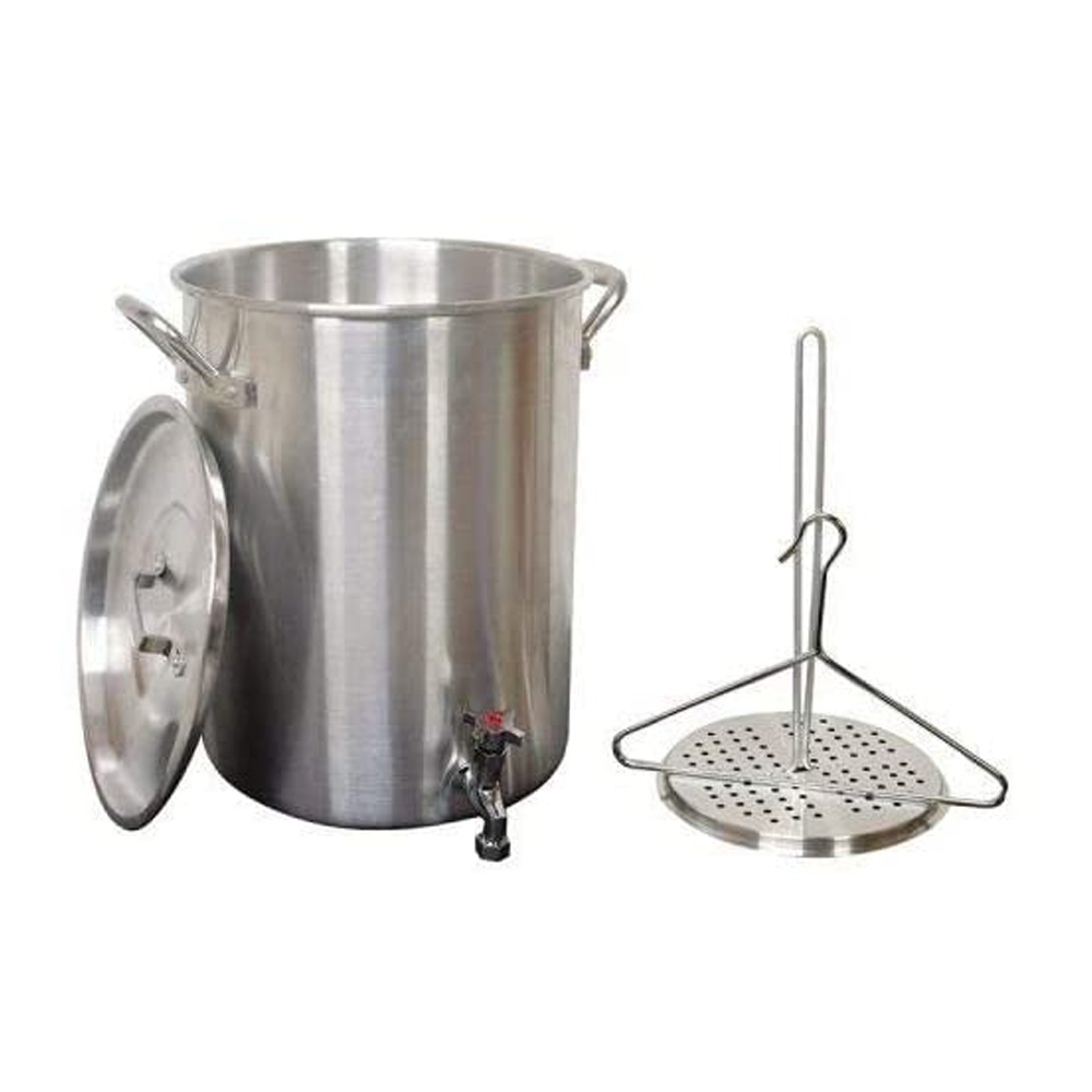 King Kooker 30PKSP Heavy Duty Aluminum Stock Pot with Drain Spigot, 30
