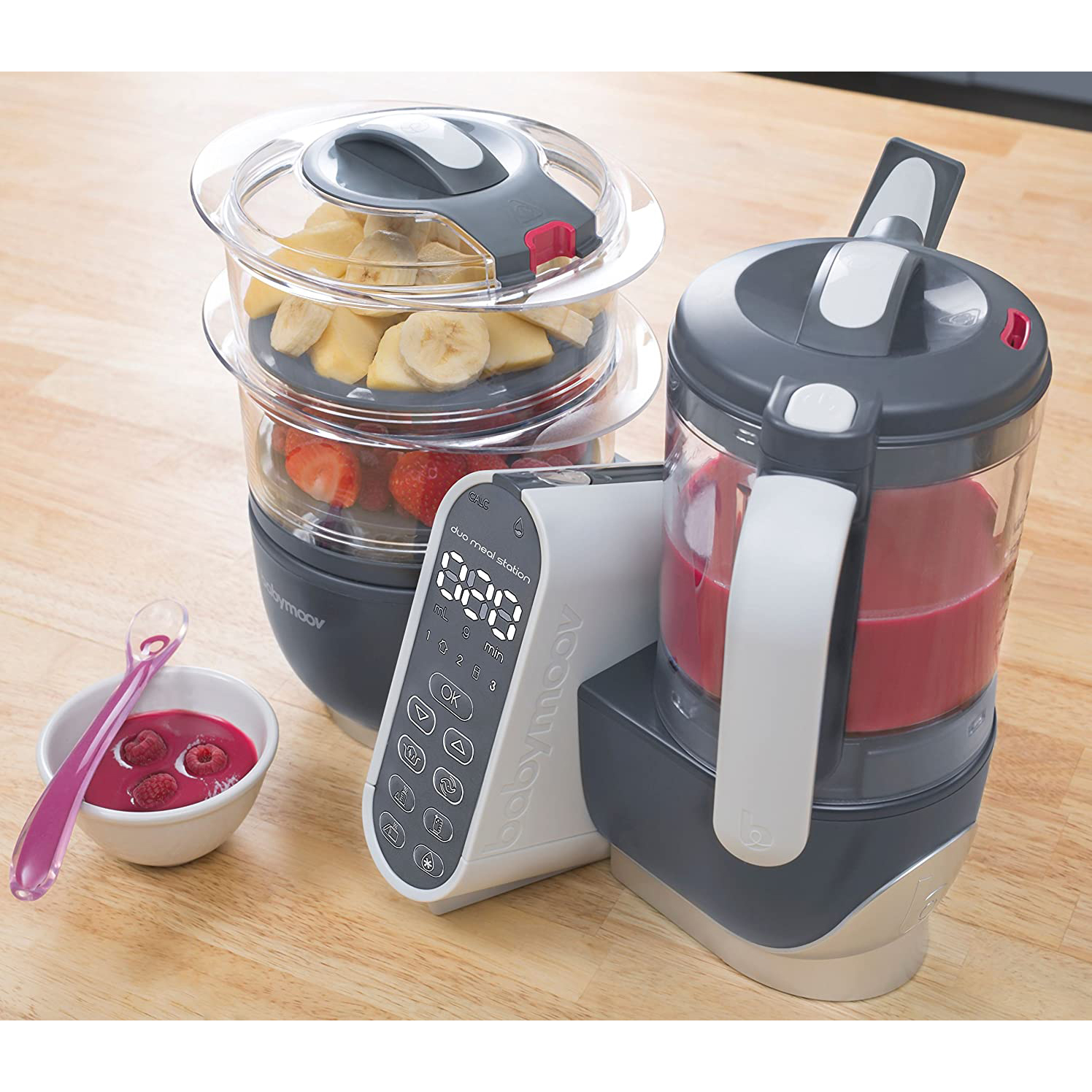 Babymoov Duo Meal Food Maker Processor with Steam Cooker & MultiSpeed