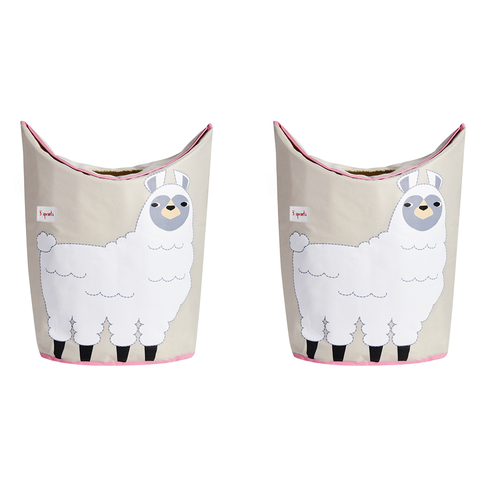 3 Sprouts Baby Laundry Hamper Storage Basket Bin For Nursery Llama 2 Pack 696566948988 Ebay
