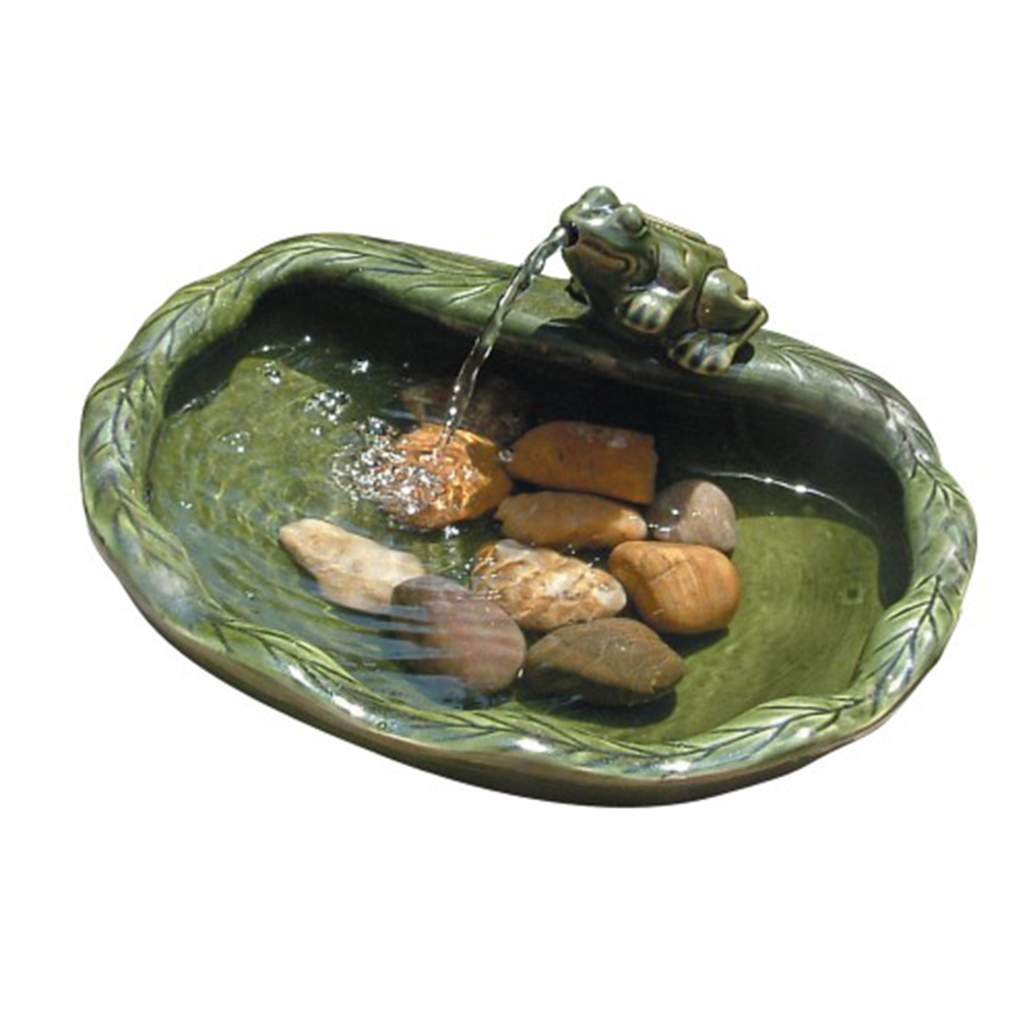 ceramic frog water fountain